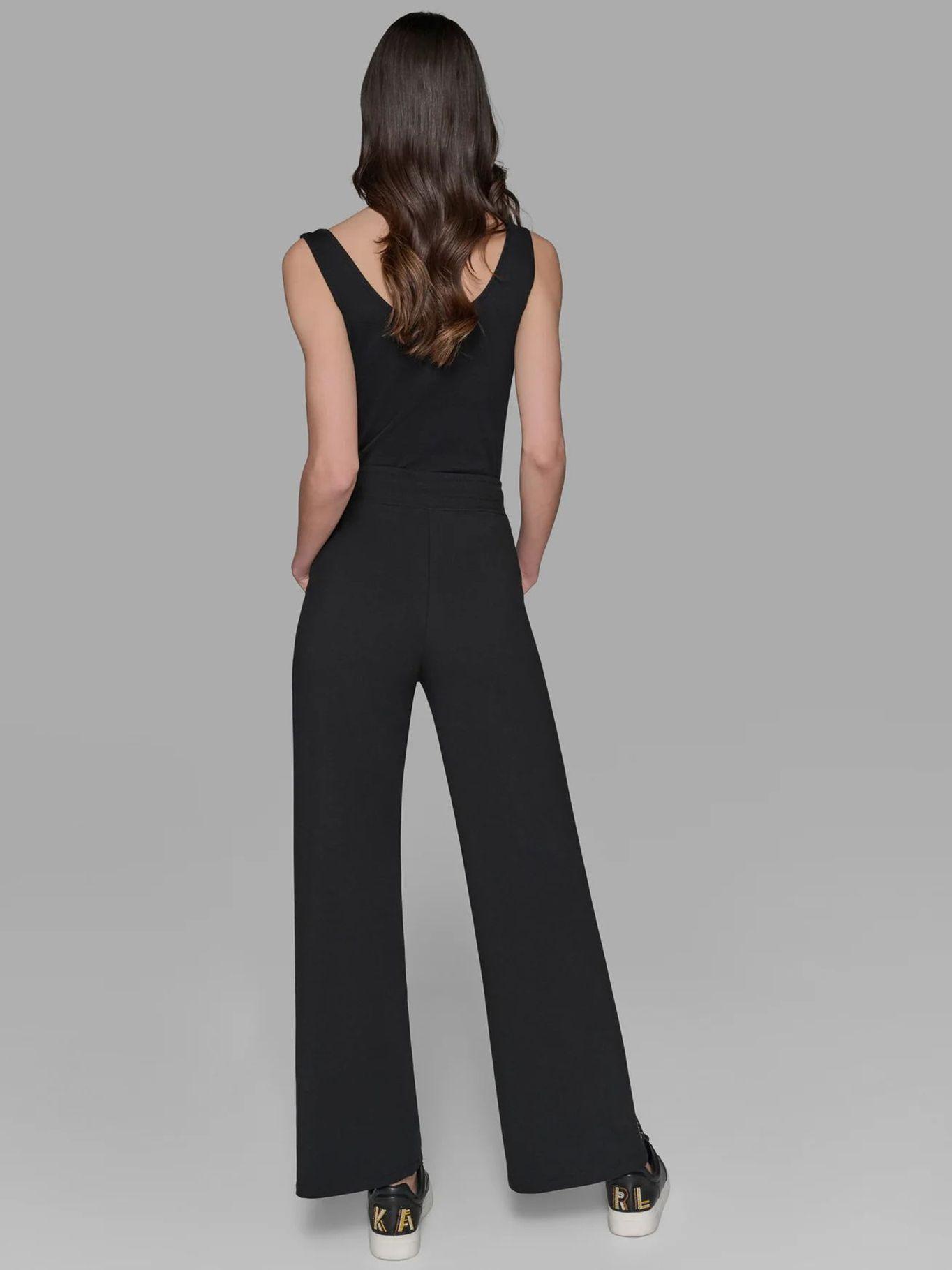 Pantalón trim rhinestone Negro Karl Lagerfeld-2