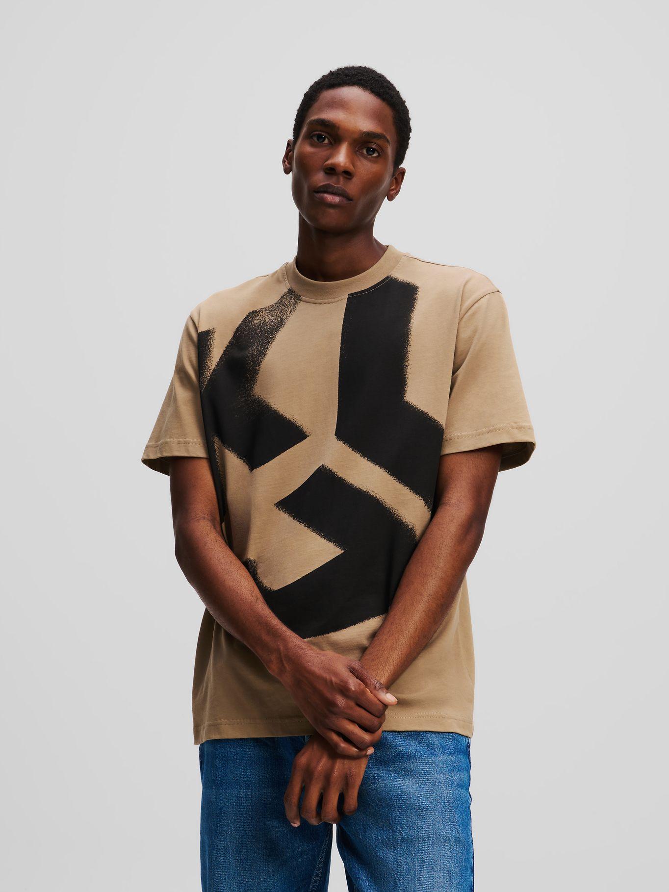 Polera regular c monograma Negro Karl Lagerfeld-0