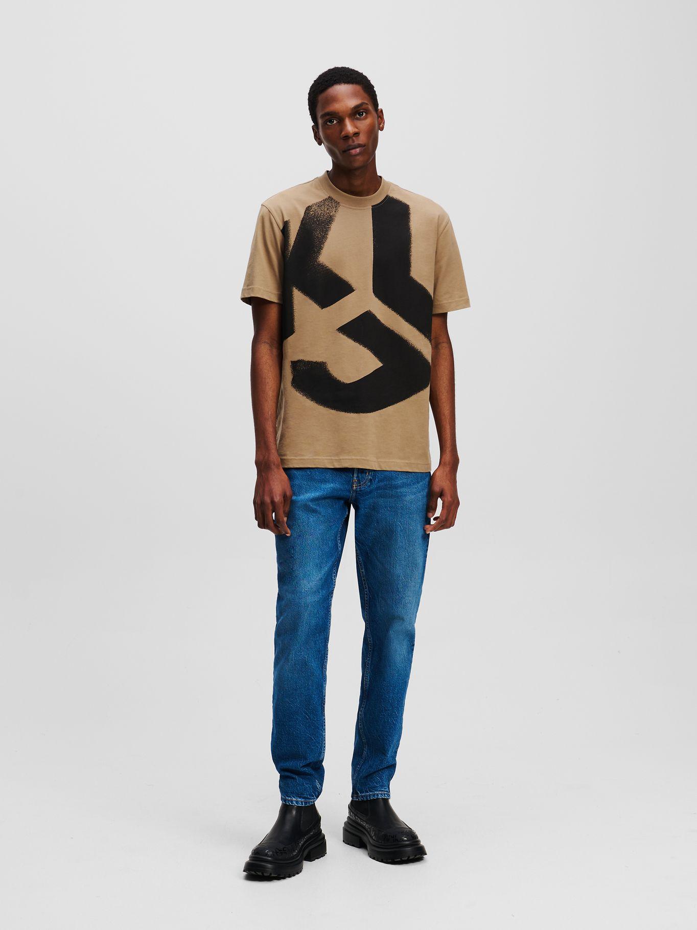 Polera regular c monograma Negro Karl Lagerfeld-1