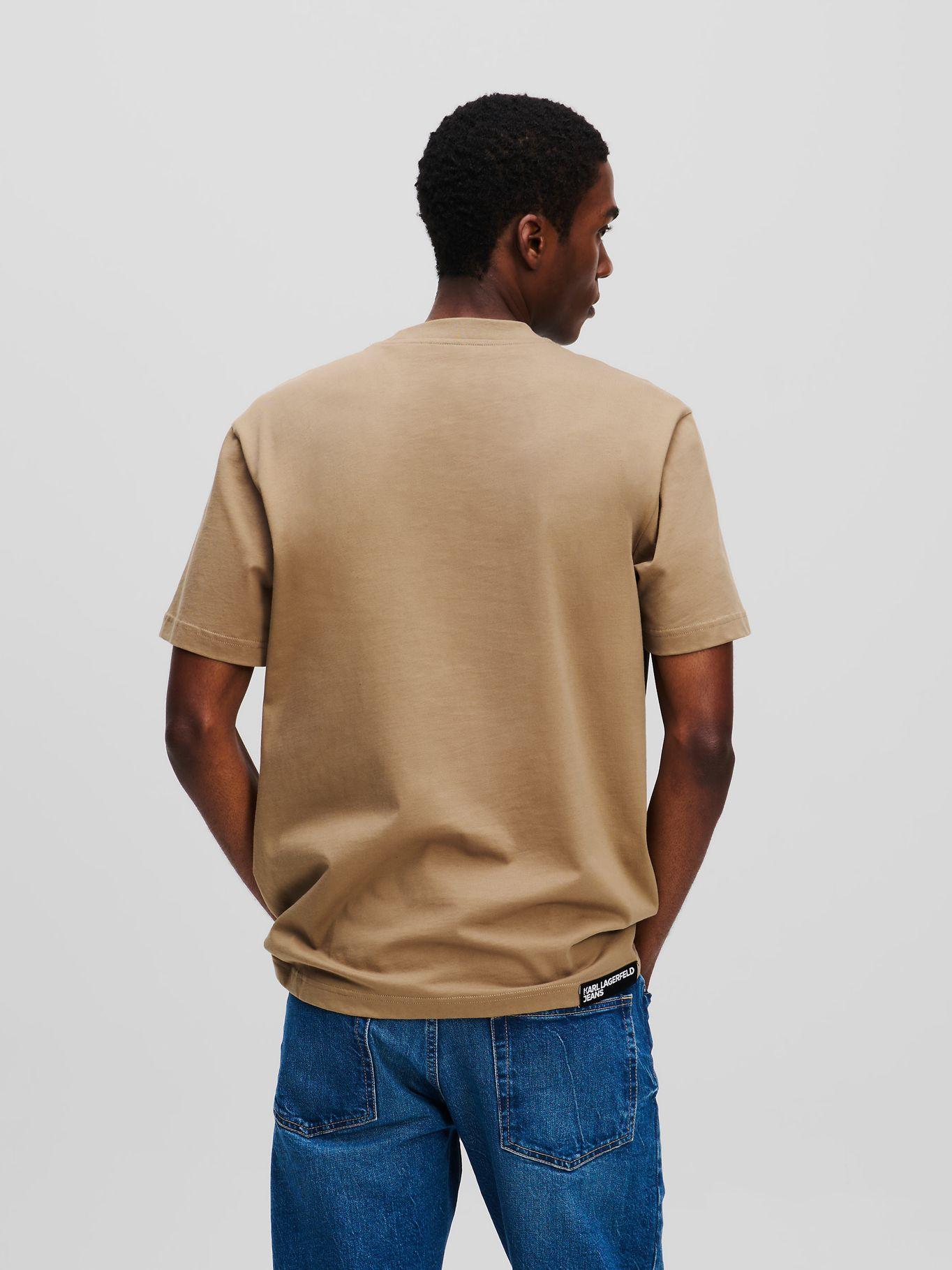 Polera regular c monograma Negro Karl Lagerfeld-2