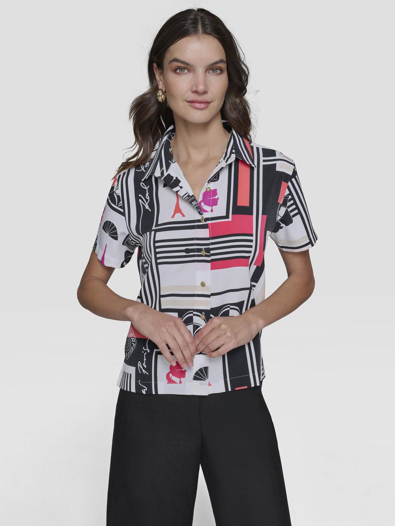 Camisa con estampado-0
