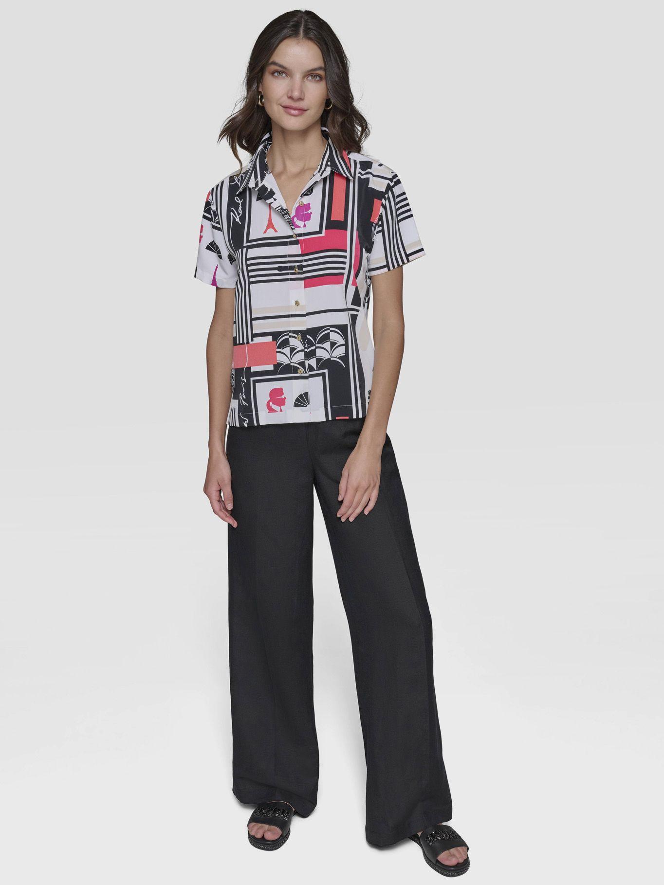 Camisa con estampado-1