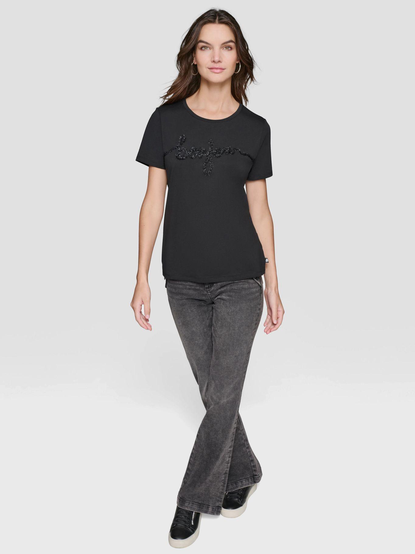 Polera con efecto afelpado-1