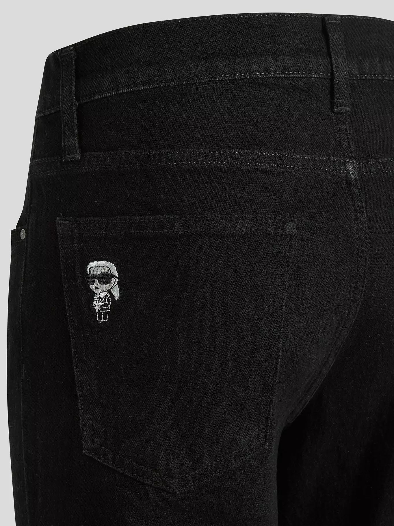 Jeans straight ikon karl Negro Karl Lagerfeld-2