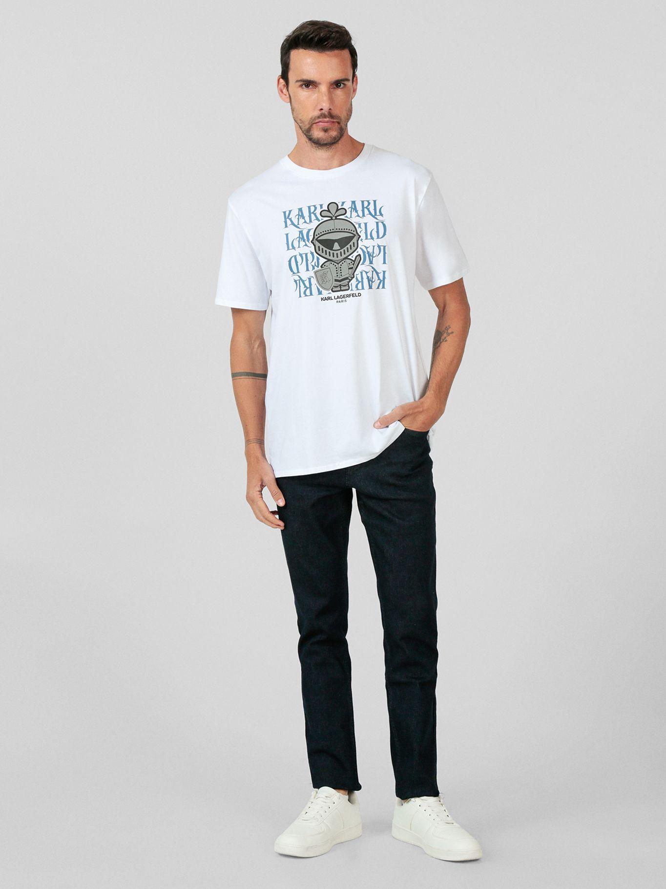Polera Karl Armour con logo Blanco Karl Lagerfeld-1