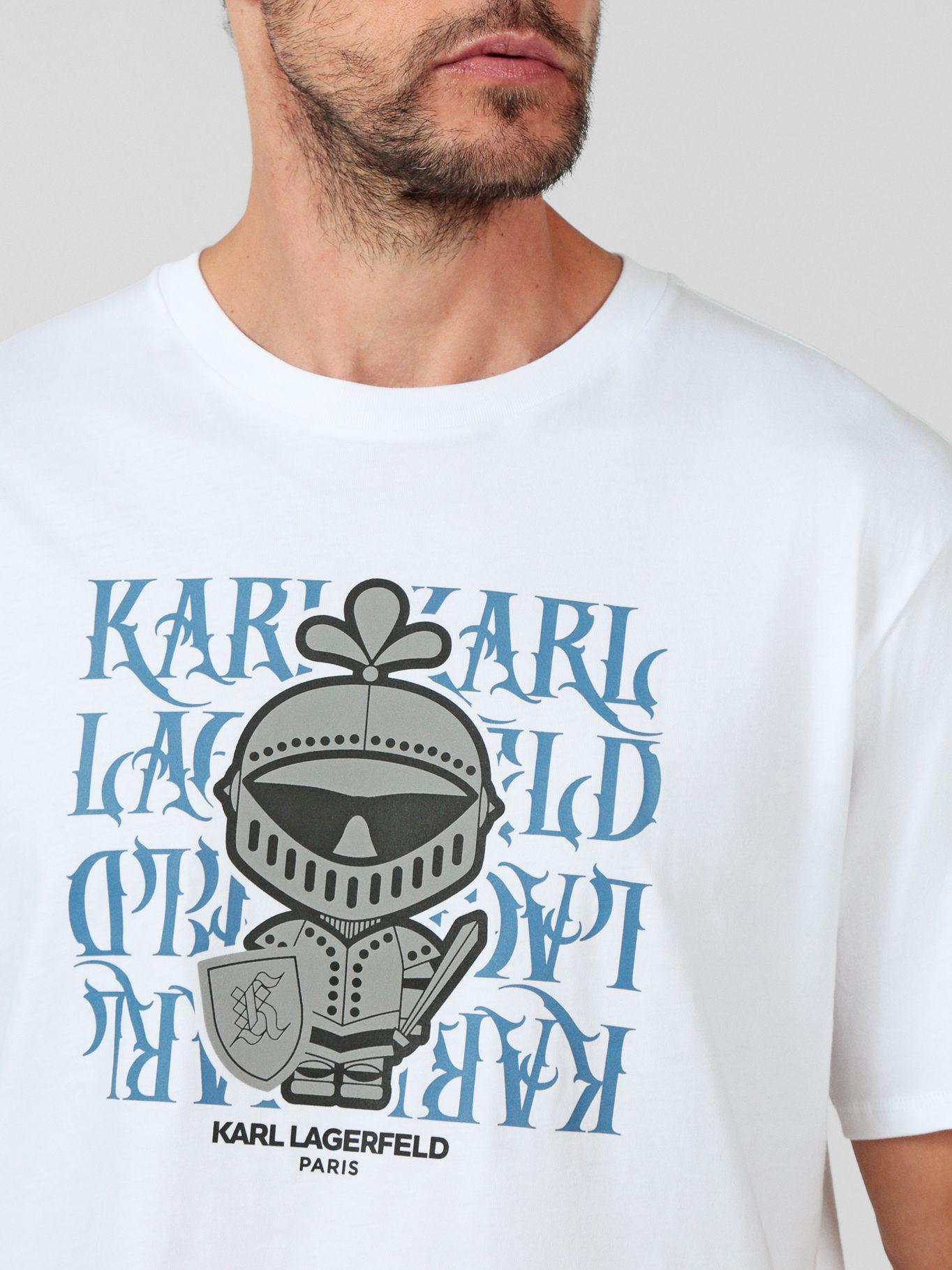 Polera Karl Armour con logo Blanco Karl Lagerfeld-4