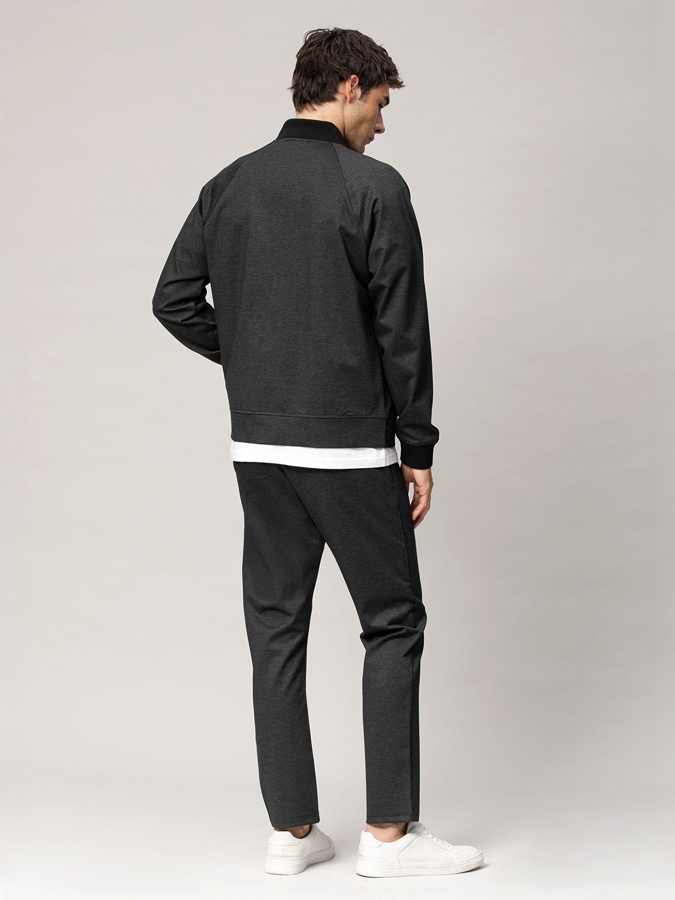 Chaqueta bomber jaspeada cremallera Negro Karl Lagerfeld-2