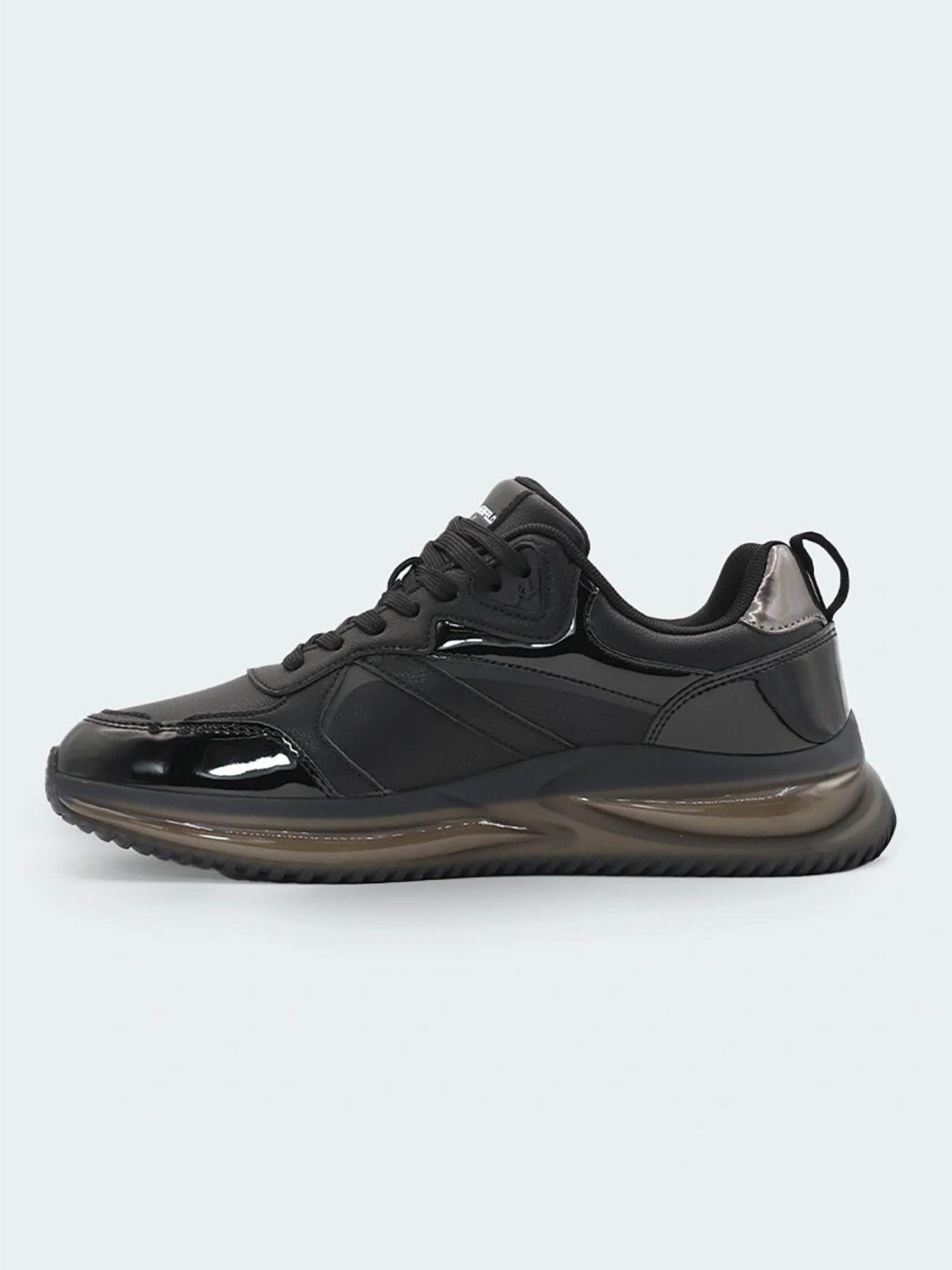 Zapatilla runner con logo lateral Negro Karl Lagerfeld-3