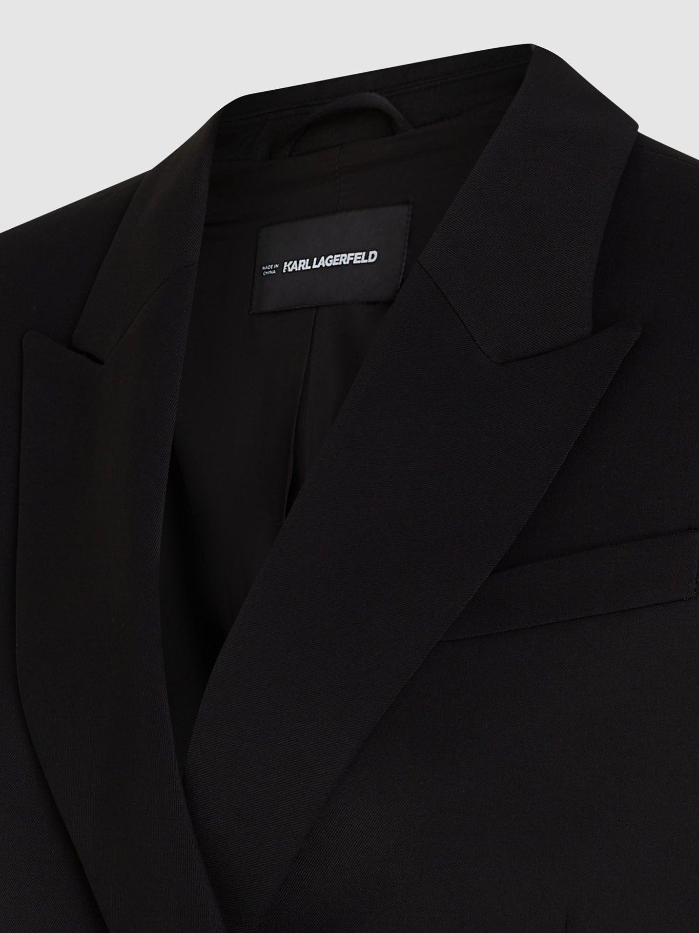 Blazer con doble botonadura tipo tailored Negro Karl-2