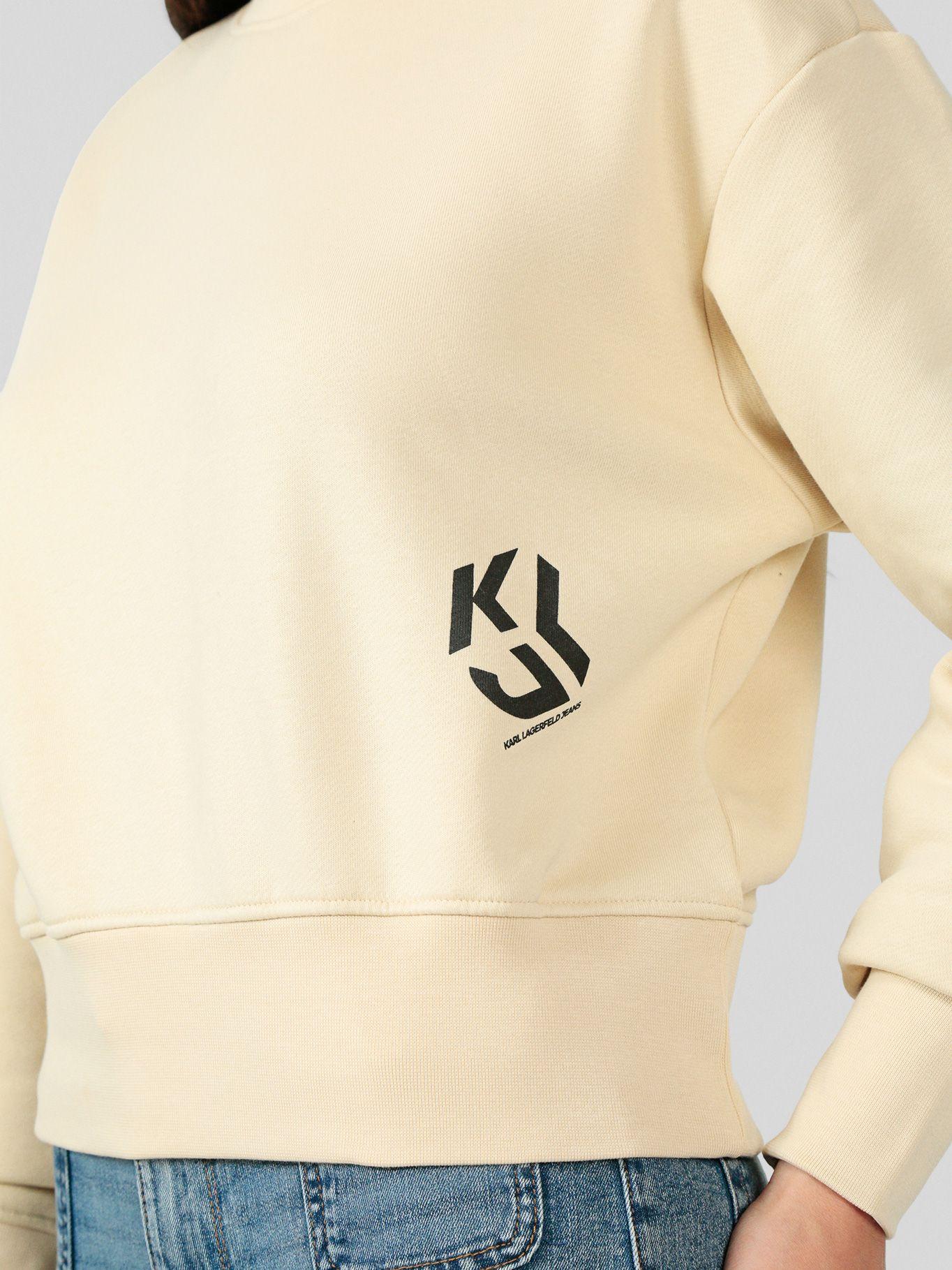 Polerón regular con monograma Beige Karl Lagerfeld-4