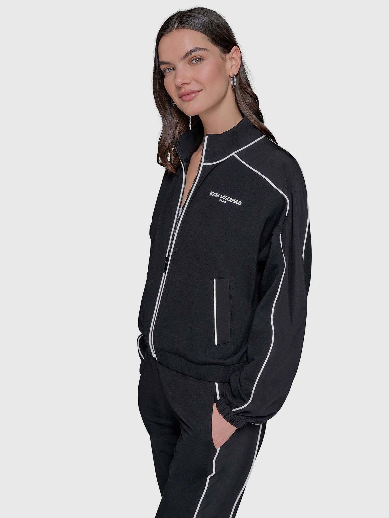 Chaqueta colorblock Negro Karl Lagerfeld-3