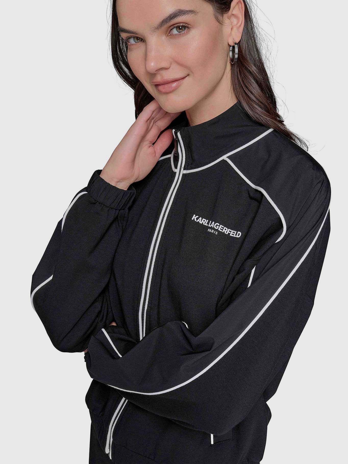 Chaqueta colorblock Negro Karl Lagerfeld-4