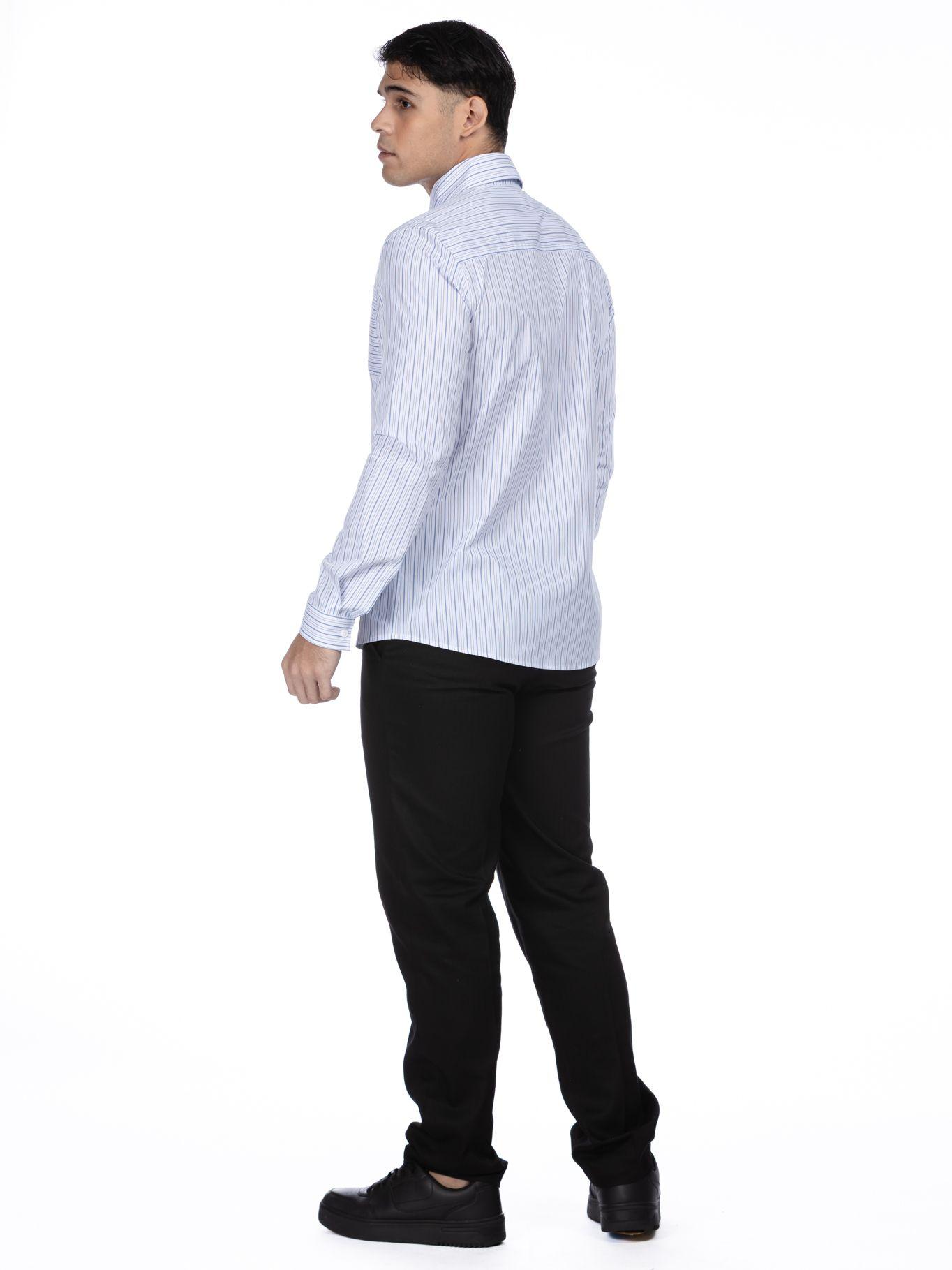 Camisa manga larga a rayas Blanco Karl Lagerfeld-2