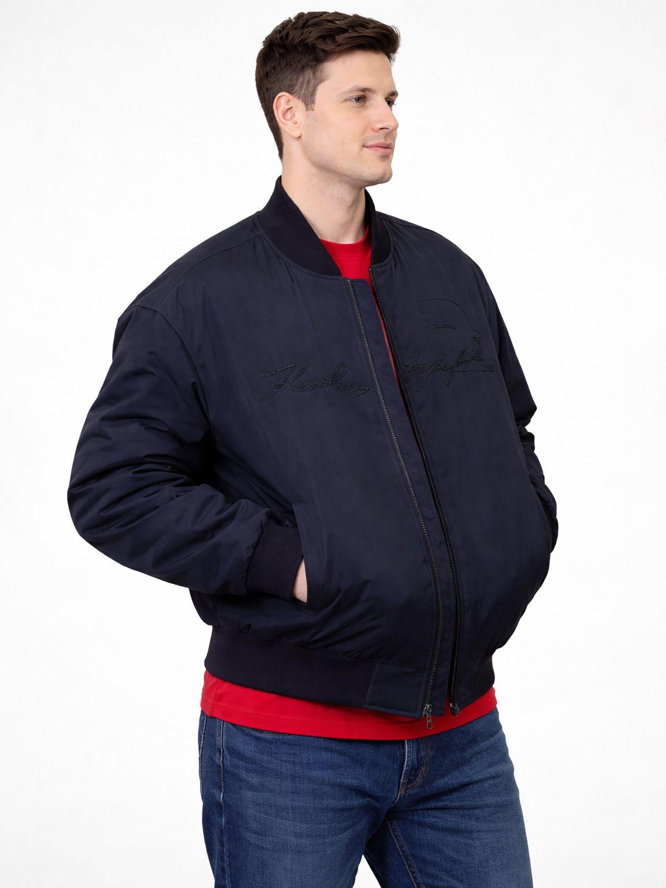 Chaqueta bomber cameo Negro Karl Lagerfeld-0