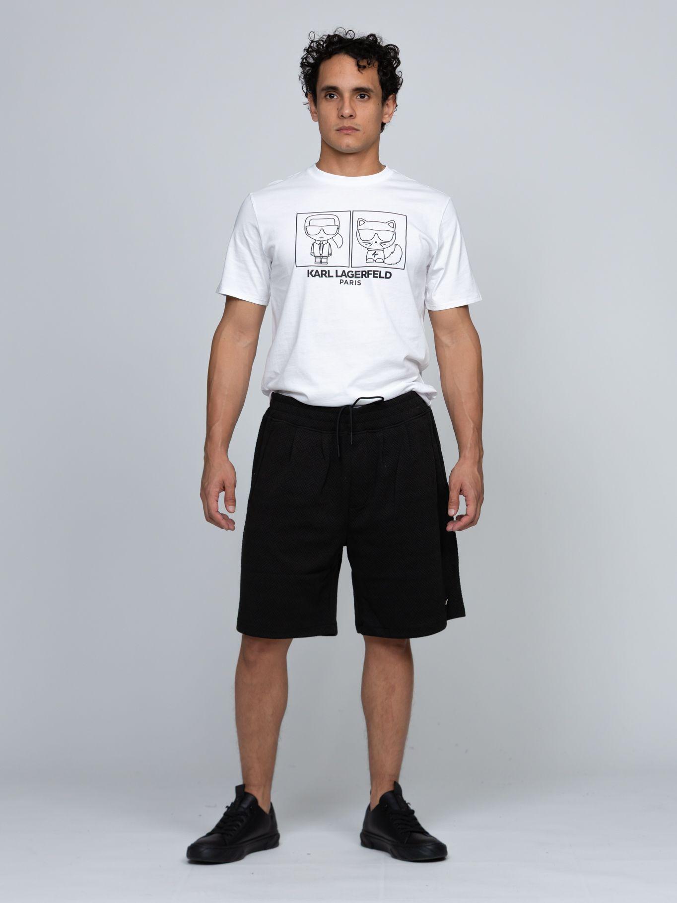 Short de punto Negro Karl Lagerfeld-3