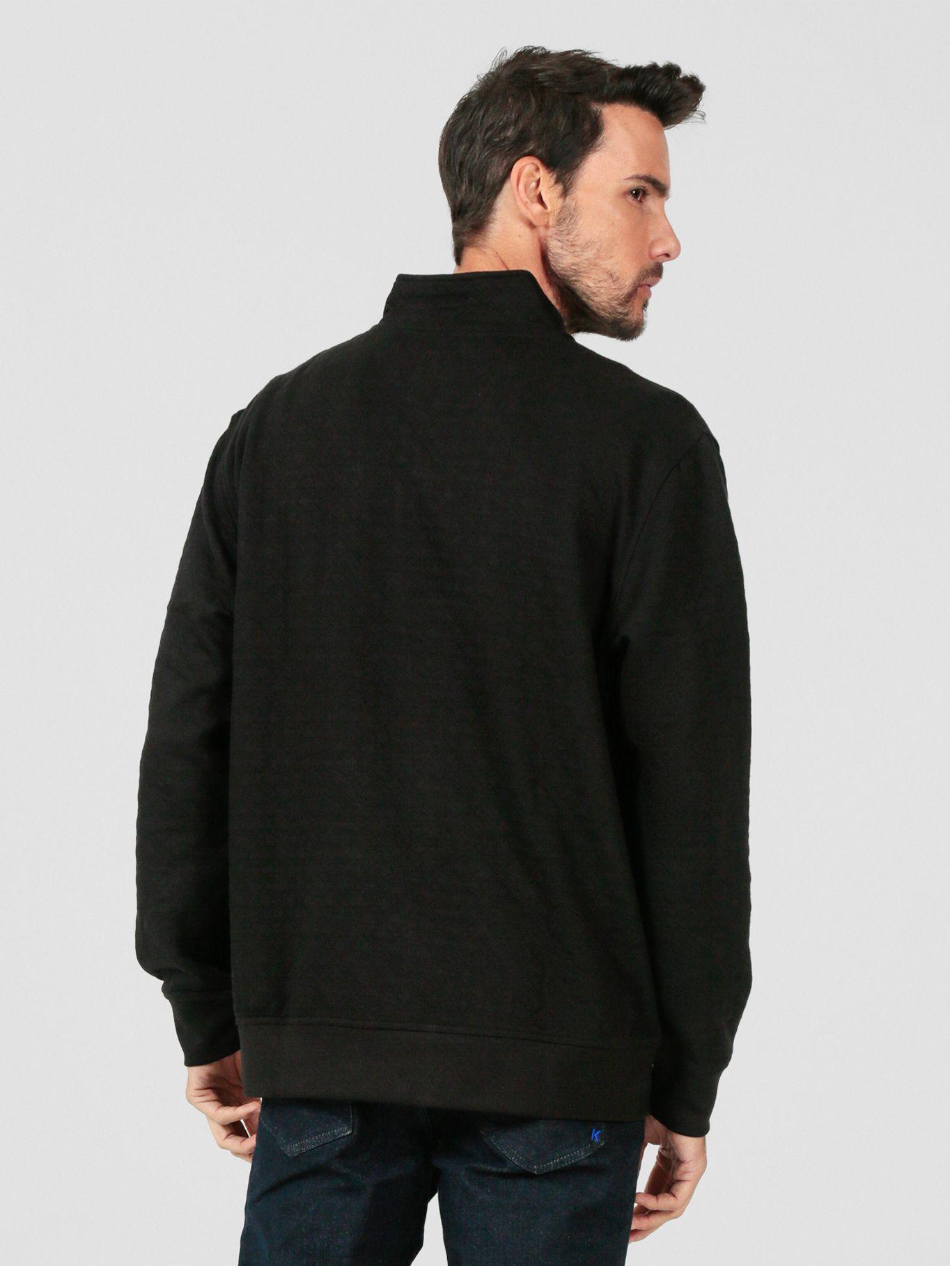 Polerón con media cremallera Negro Karl Lagerfeld-2