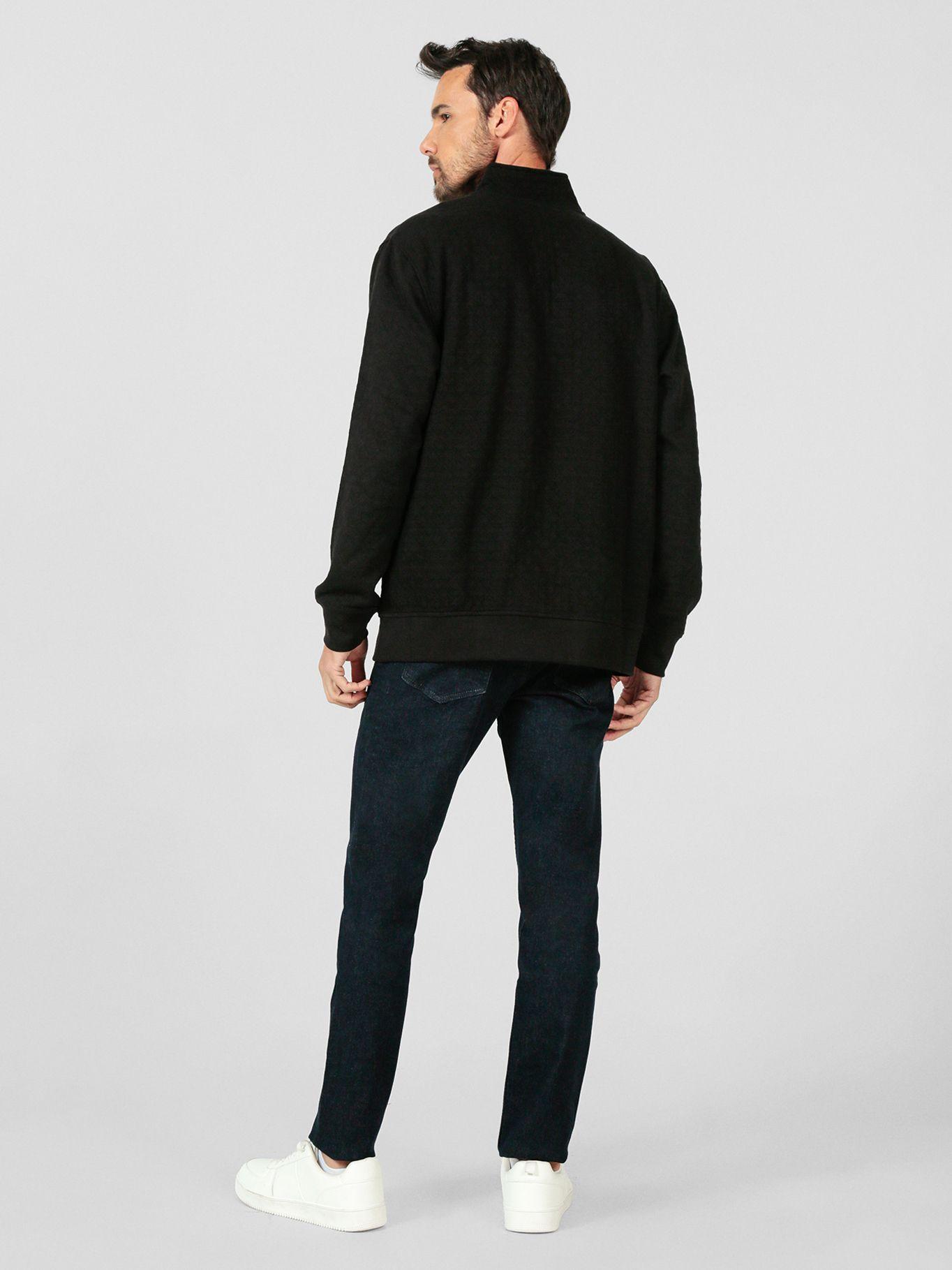 Polerón con media cremallera Negro Karl Lagerfeld-3