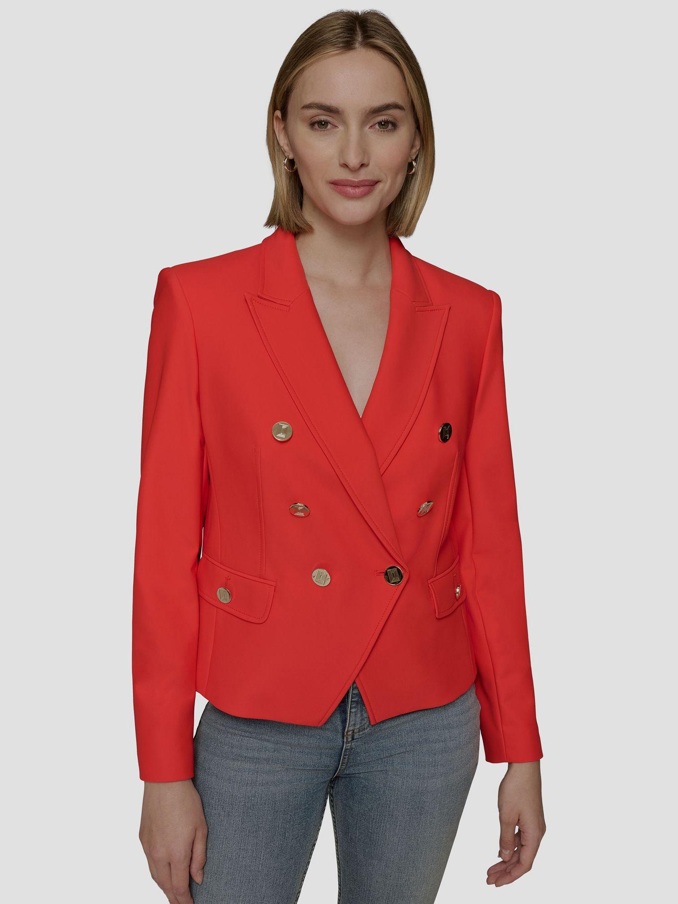 Chaqueta elegante corta Rojo Karl Lagerfeld-3