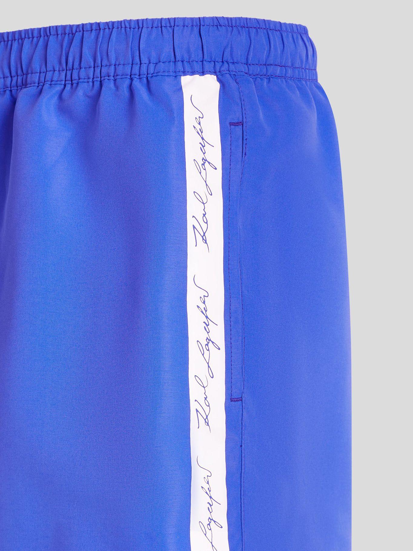 Traje de baño firma laterales Azul Karl Lagerfeld-2