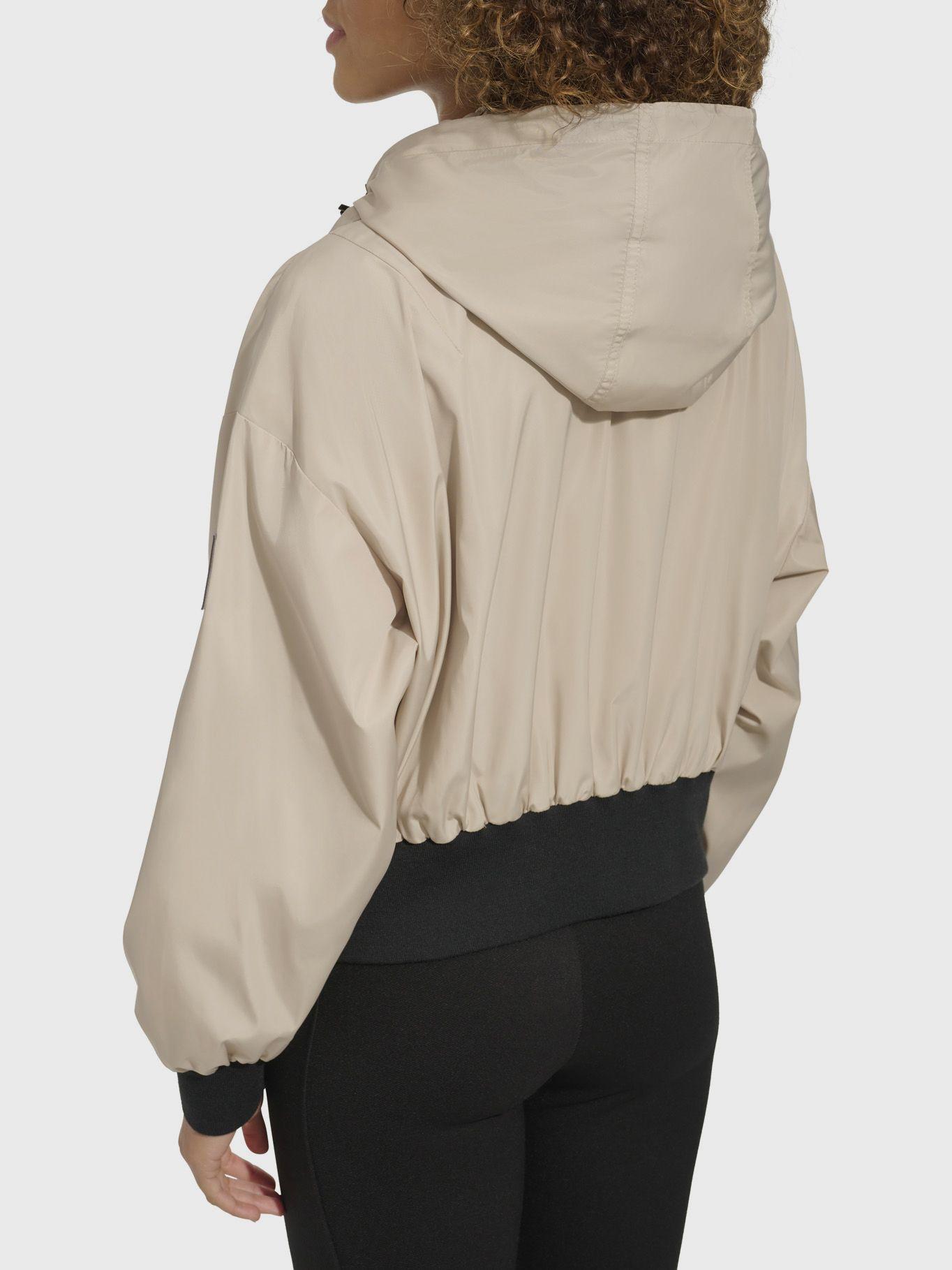 Chaqueta bomber y cuello con logo Beige Karl Lagerfeld-5