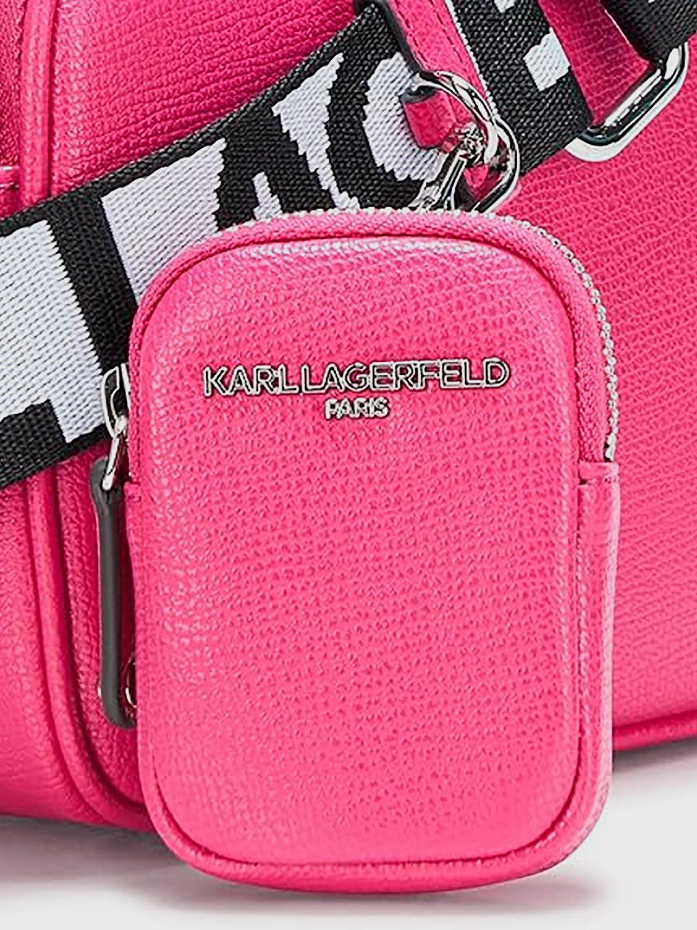 Cartera cruzada con llavero monedero - Maybelle Rosa-2