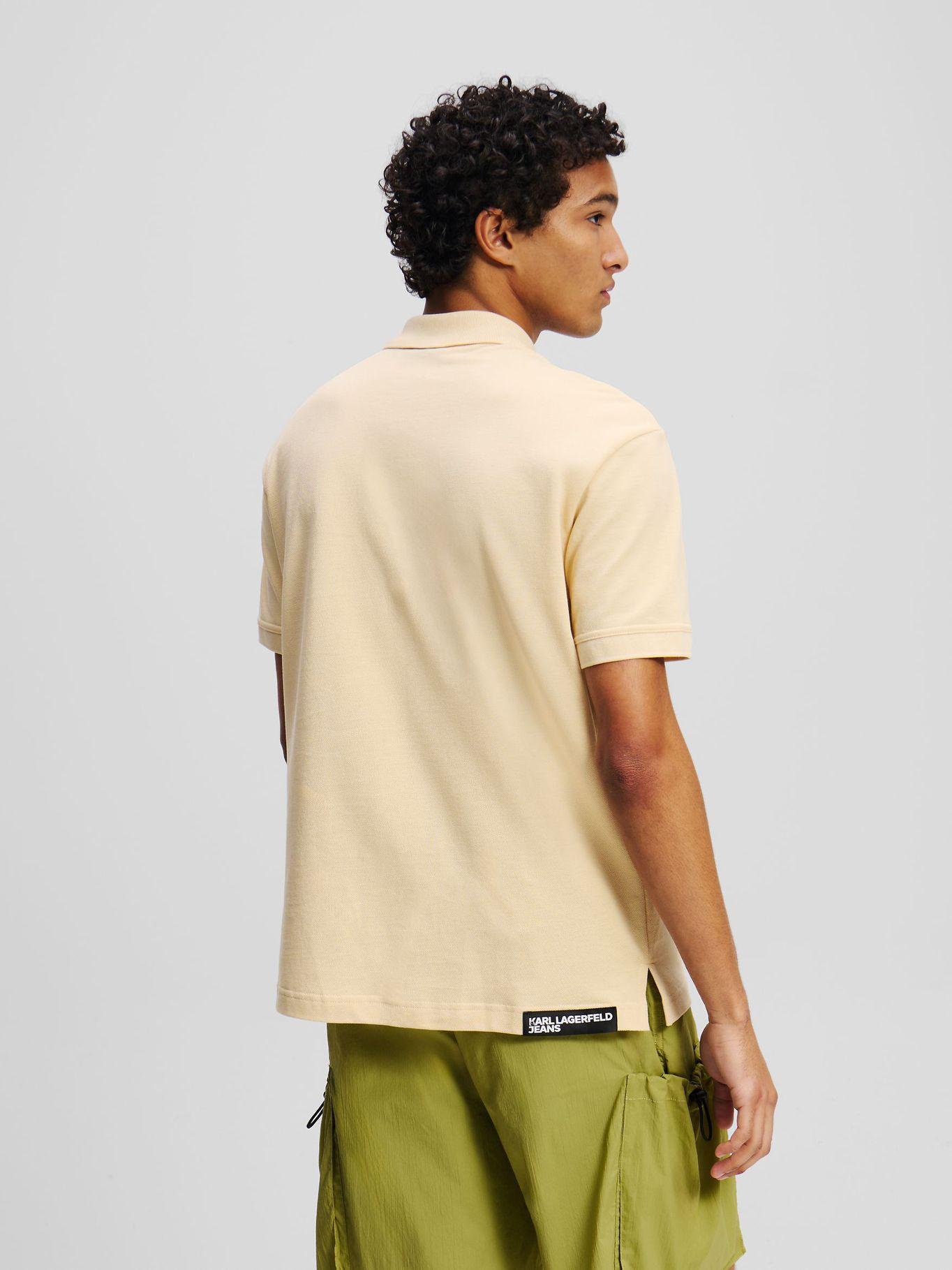 Polo regular con logotipo Blanco Karl Lagerfeld-2