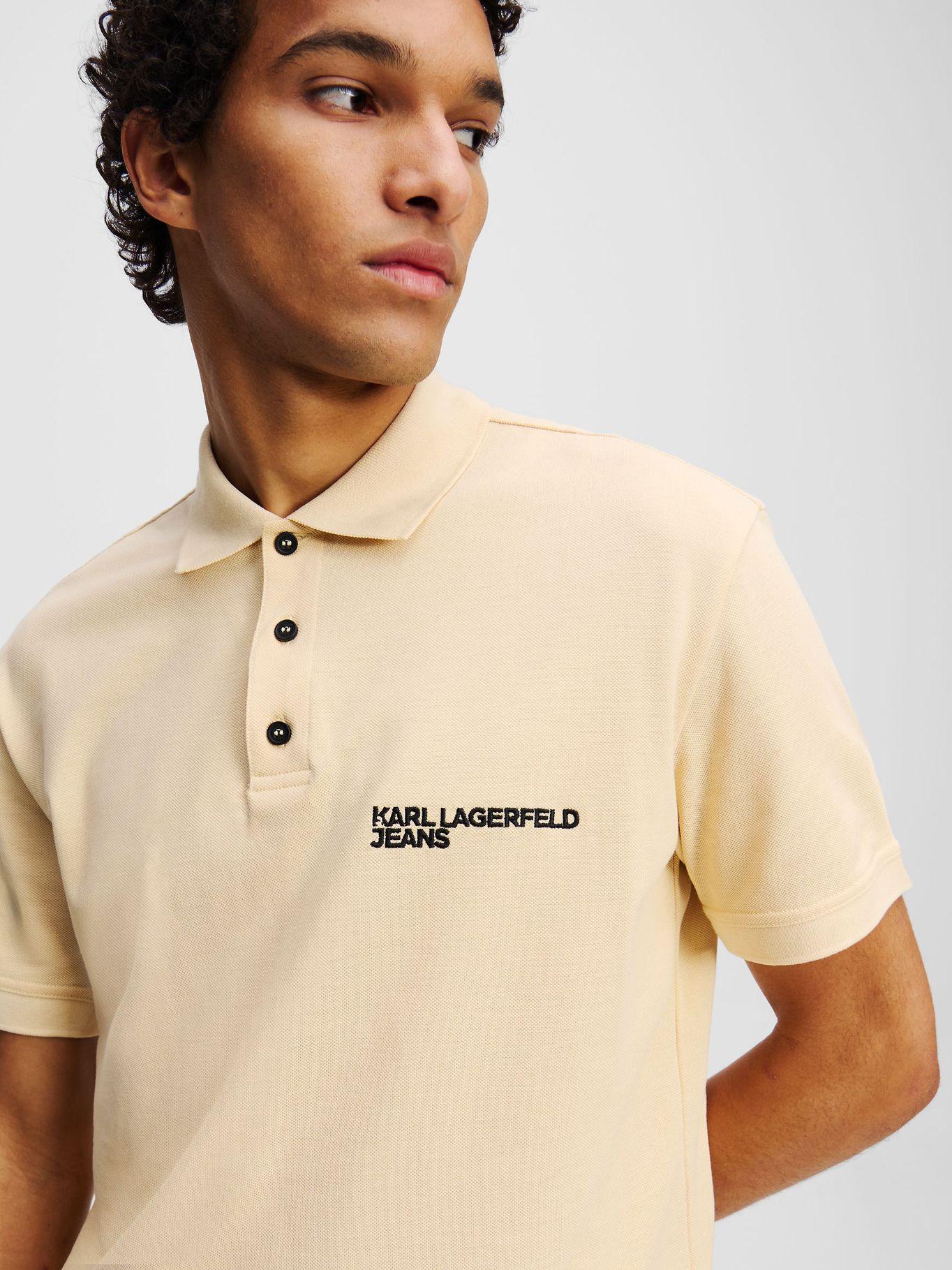 Polo regular con logotipo Blanco Karl Lagerfeld-3