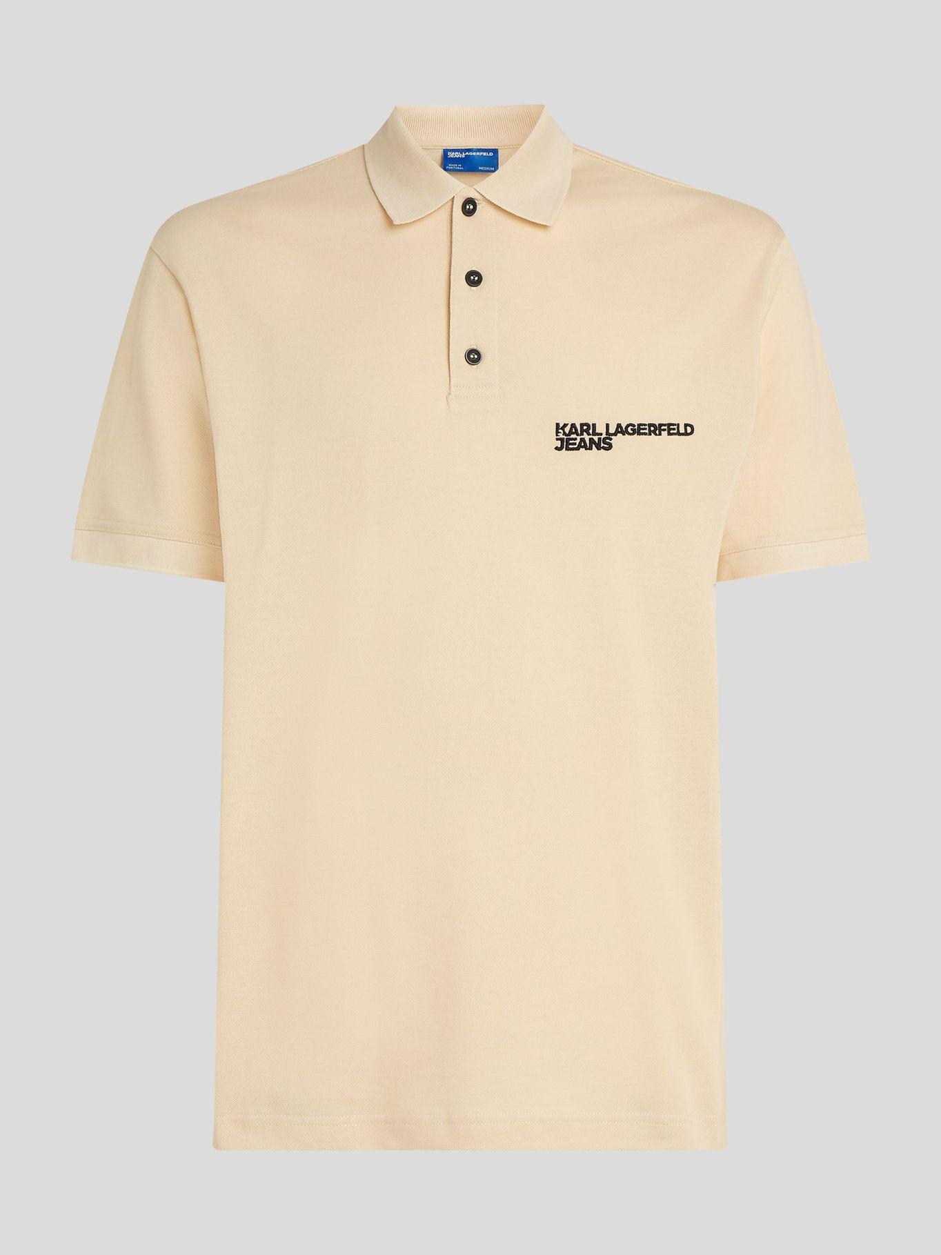 Polo regular con logotipo Blanco Karl Lagerfeld-4