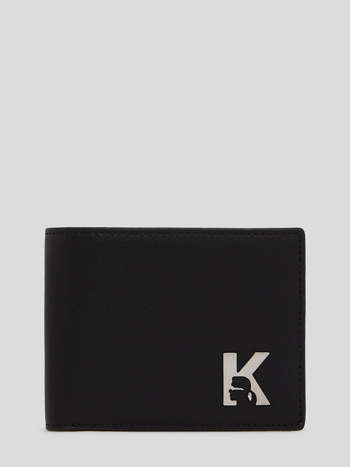 Billetera de cuero Negro Karl Lagerfeld-0