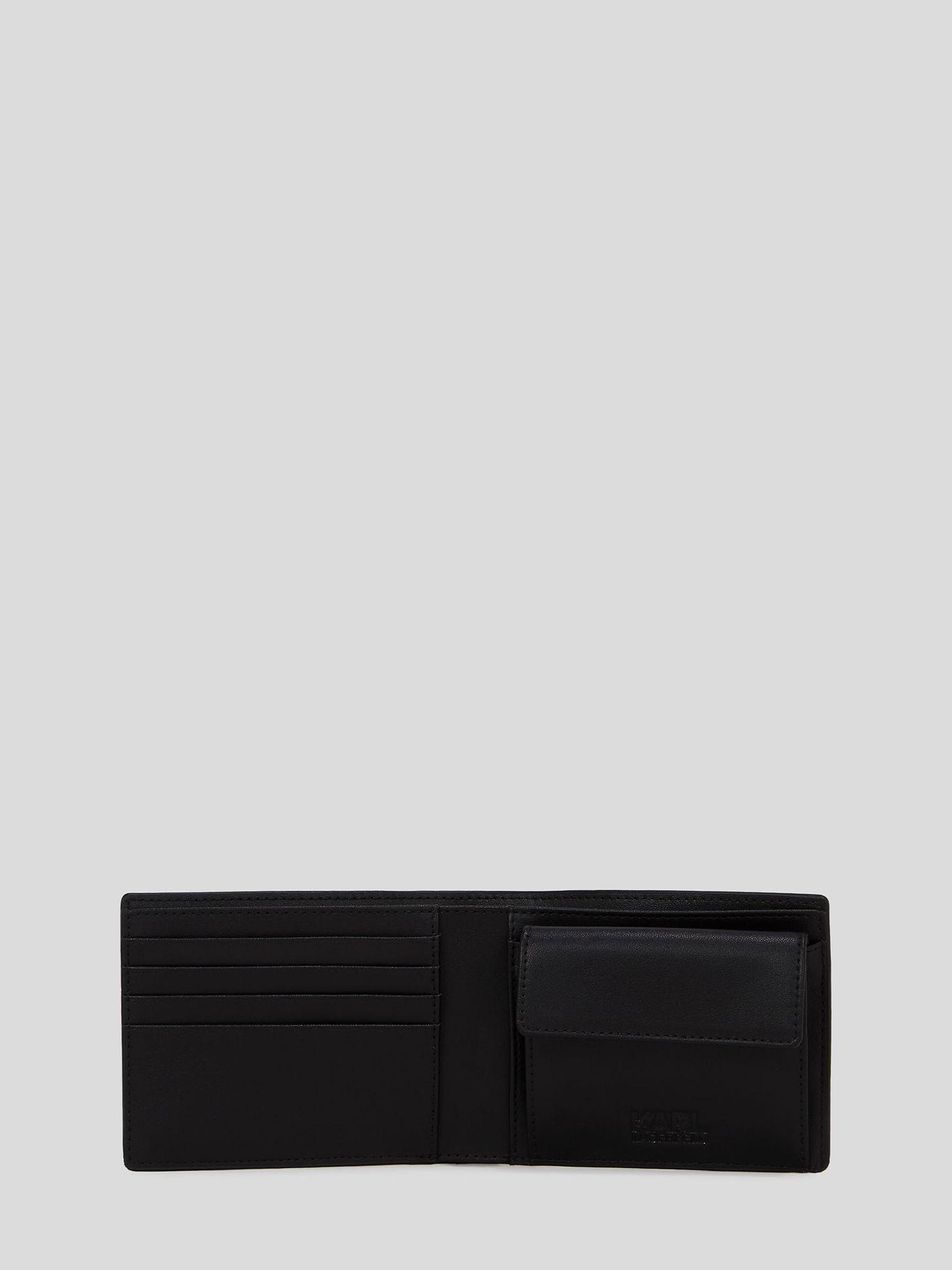 Billetera de cuero Negro Karl Lagerfeld-2