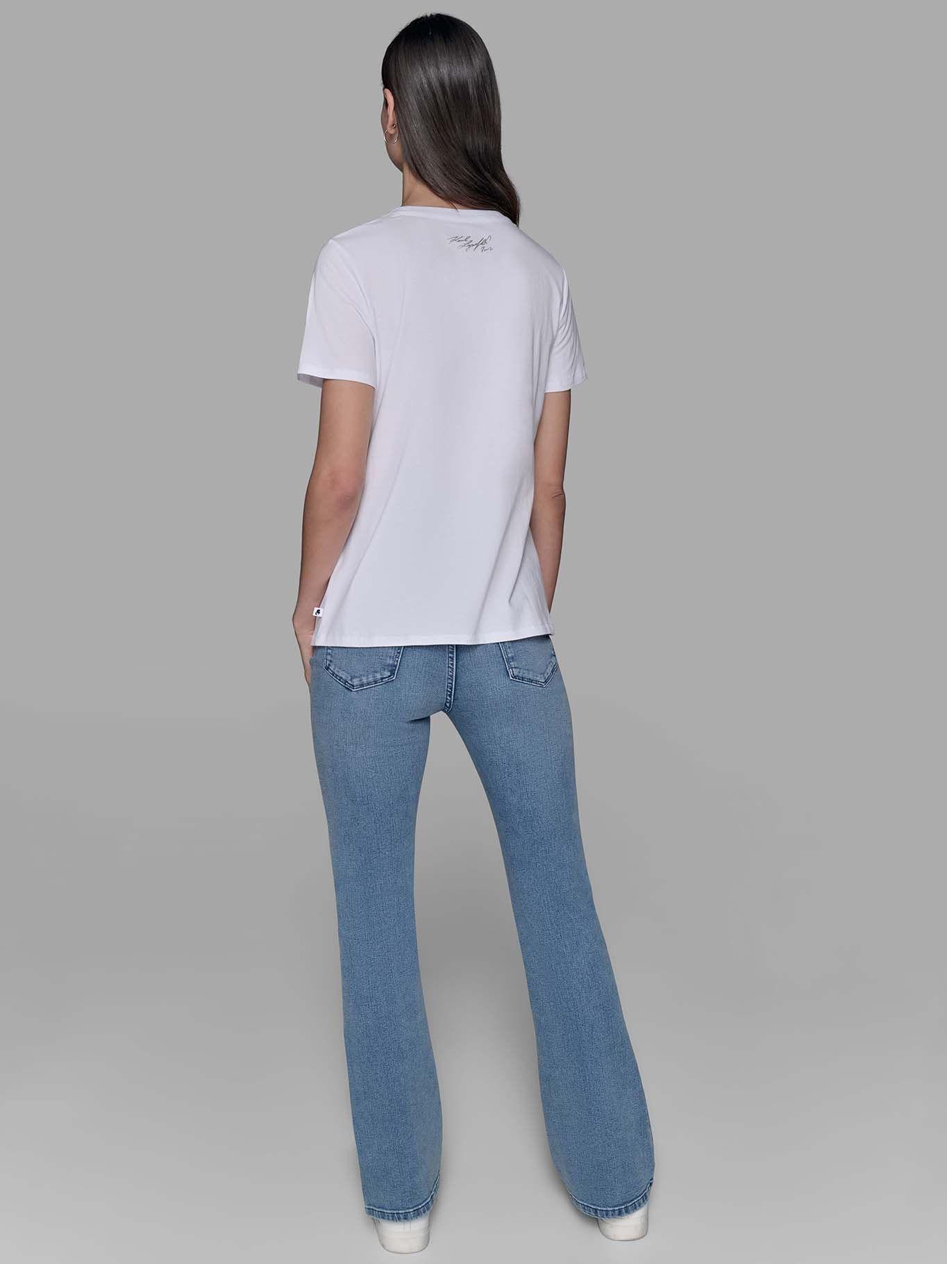 Polera de la Torre Eiffel Blanco Karl Lagerfeld-2