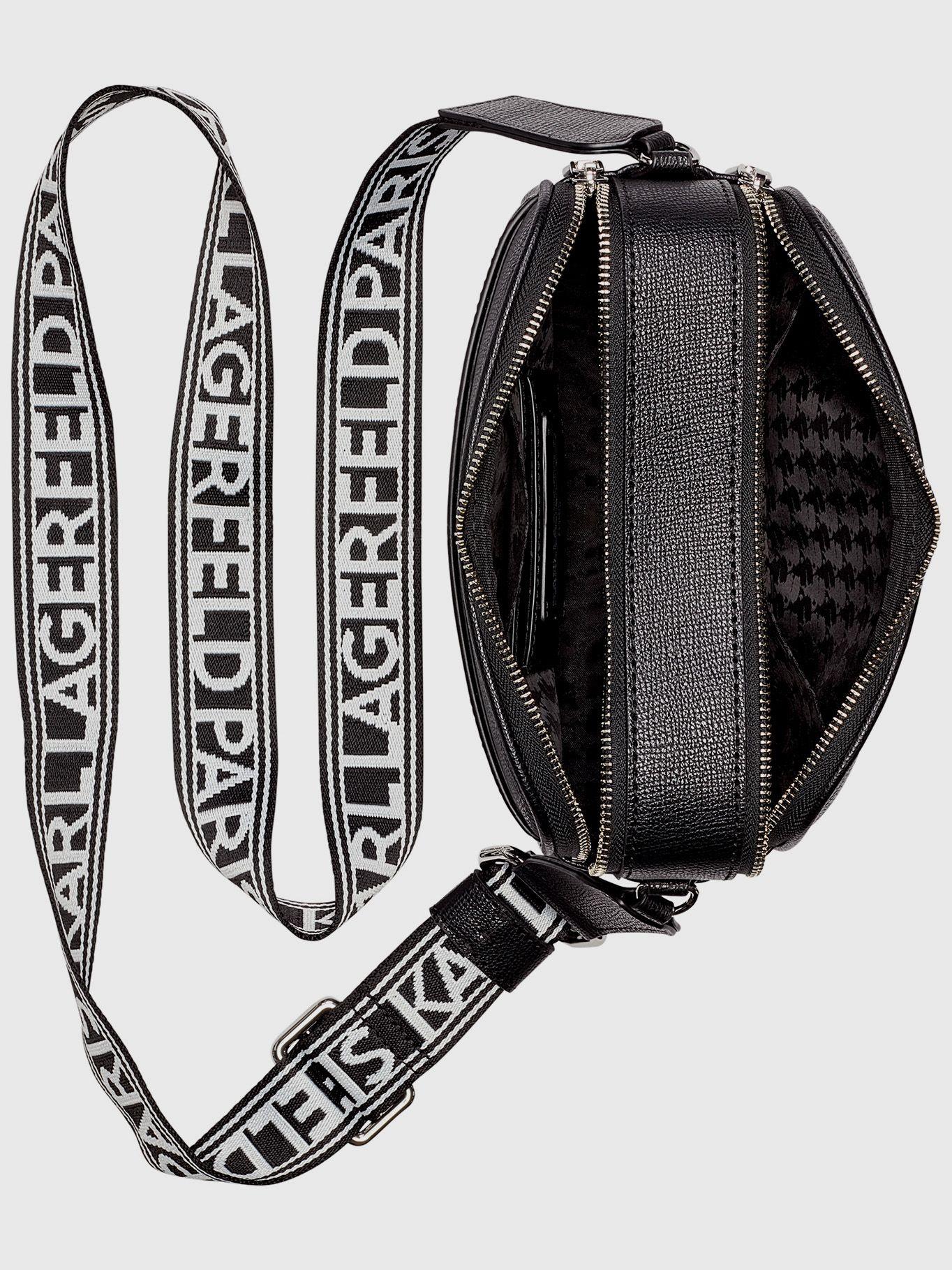Cartera bandolera y logo contraste Negro Karl Lagerfeld-2