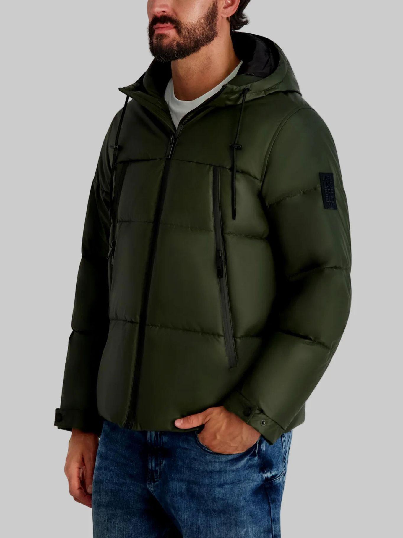 Chaqueta puffer de bolsillo grande Verde Karl Lagerfeld-3