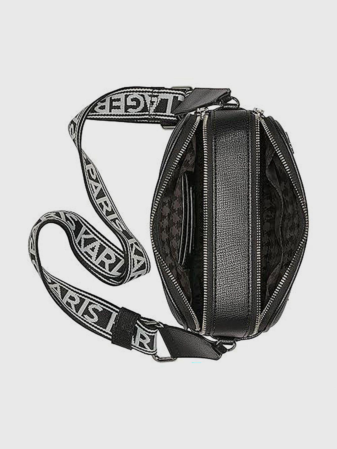 Cartera cruzada con pines - Maybelle Negro Karl-3