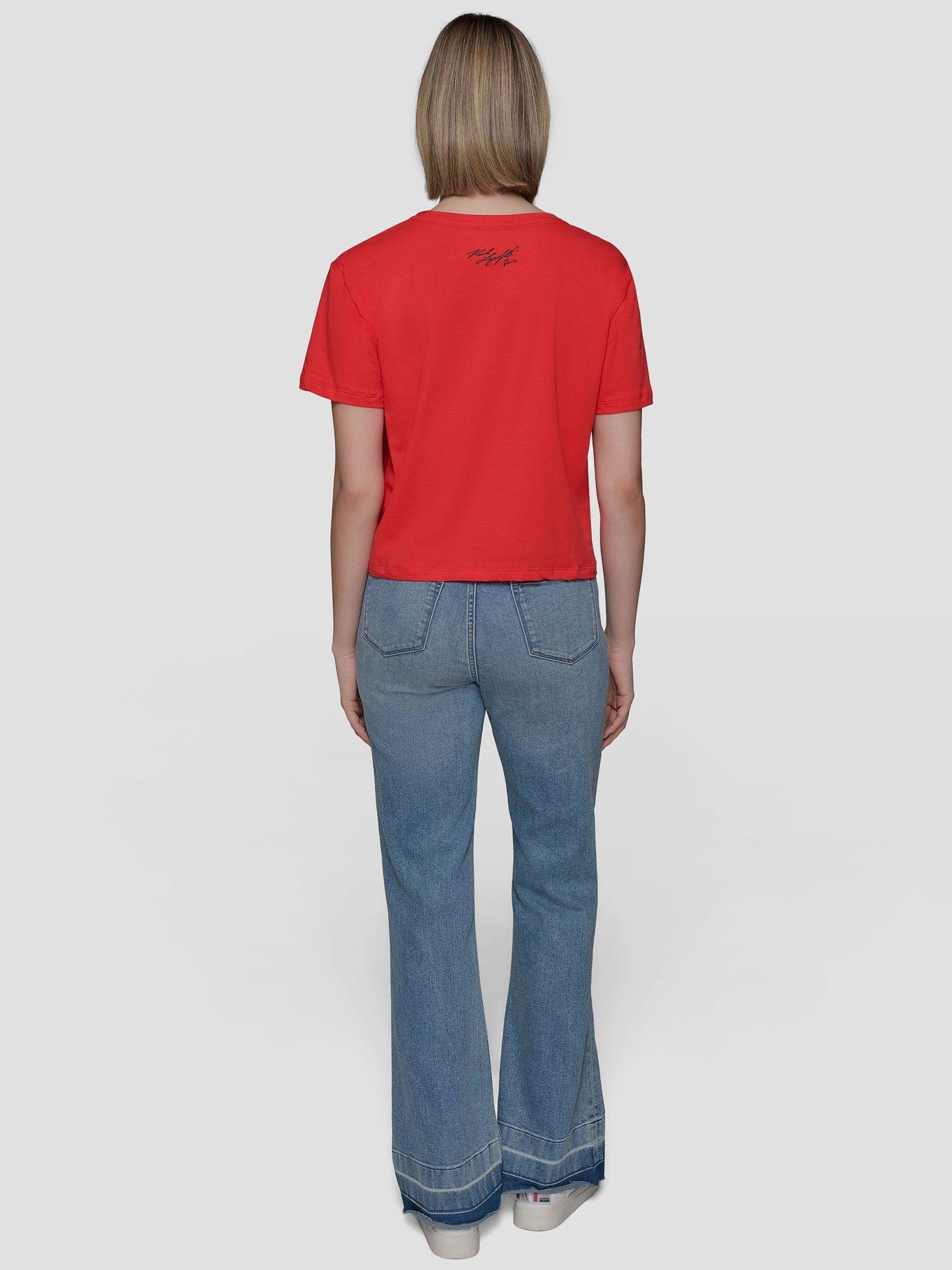 Polera estampado Eiffel & Fashion Rojo Karl Lagerfeld-2