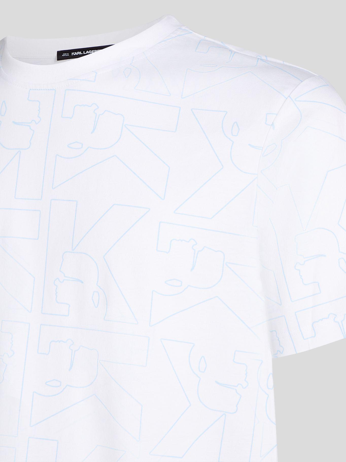 Polera con estampado Azul Karl Lagerfeld-2