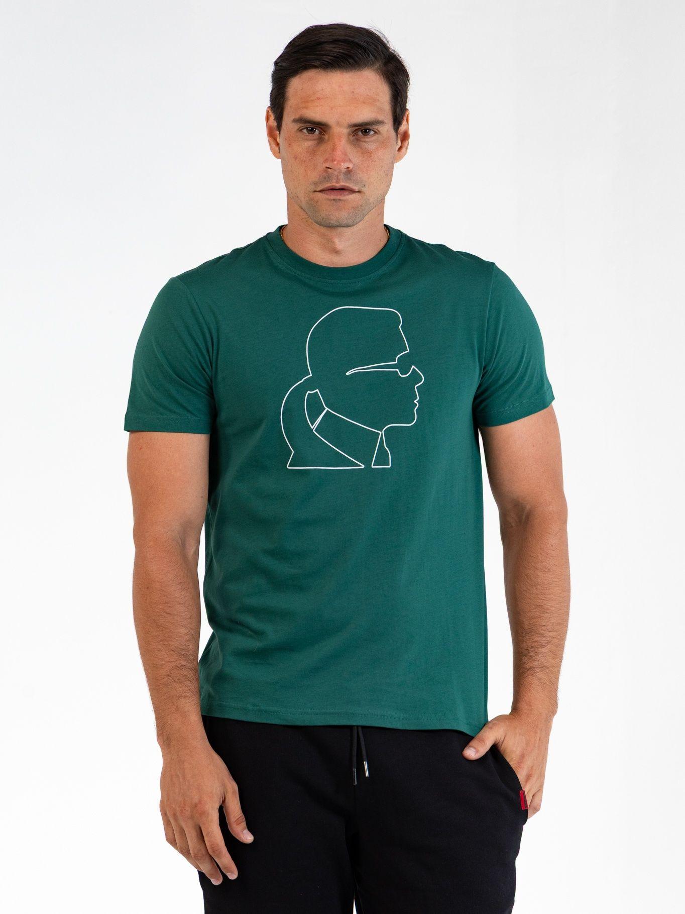 Polera con perfil de KARL Verde Karl Lagerfeld-0