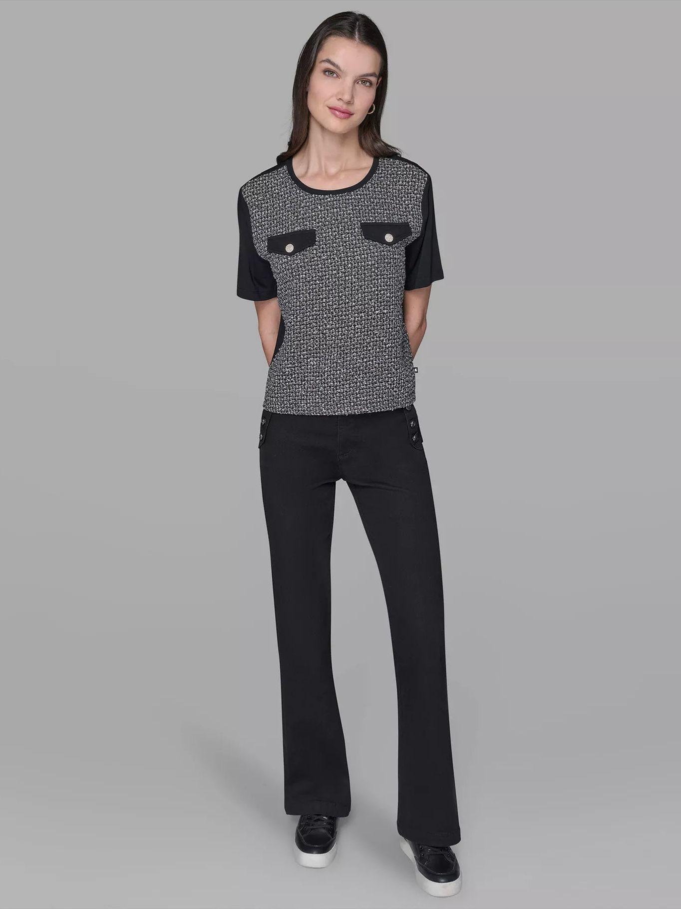 Top punto talle bolsillos frontal Multicolor-1