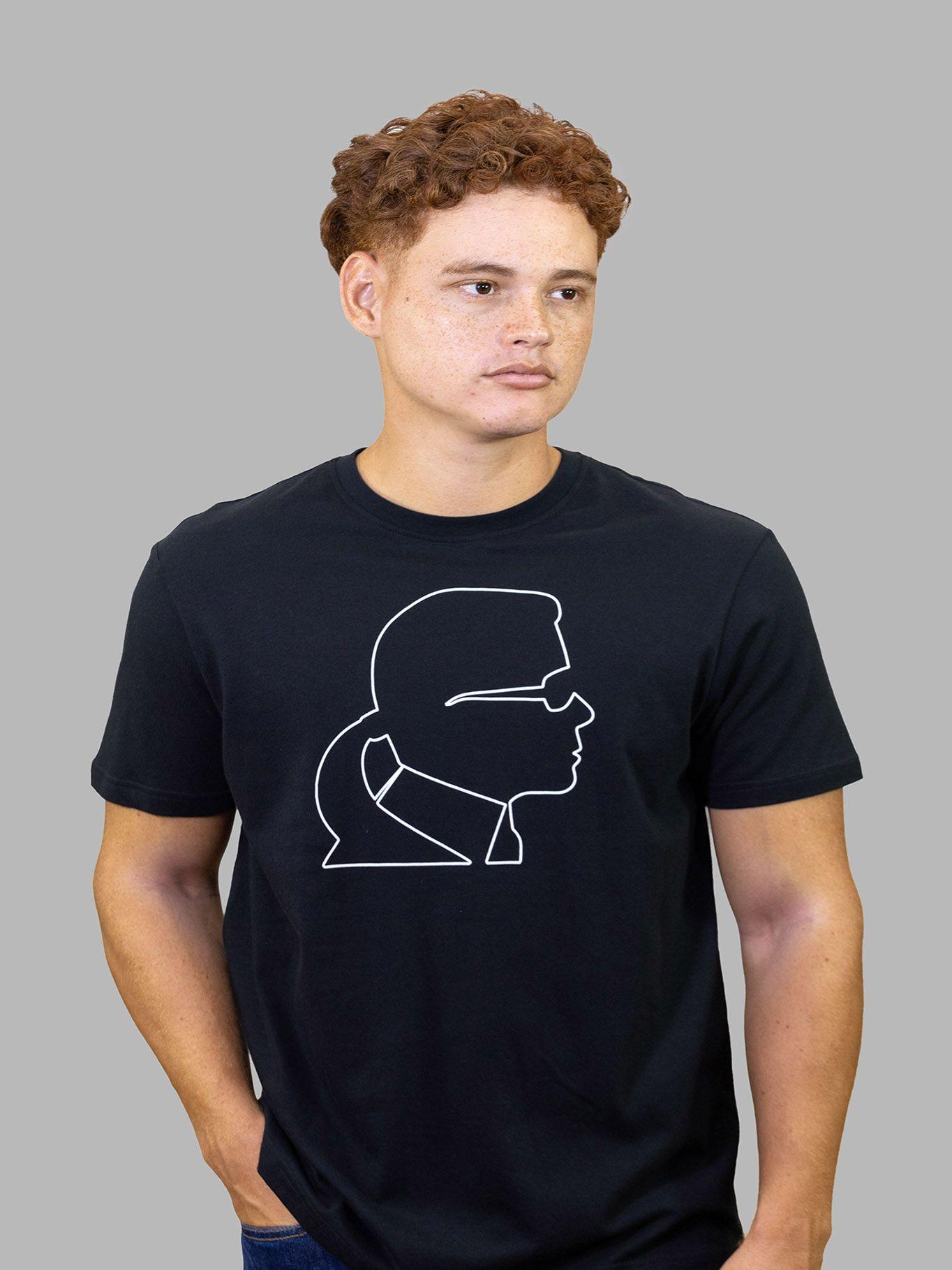 Polera con perfil de KARL Negro Karl Lagerfeld-2