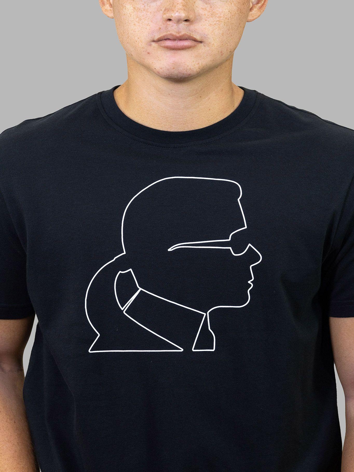 Polera con perfil de KARL Negro Karl Lagerfeld-3