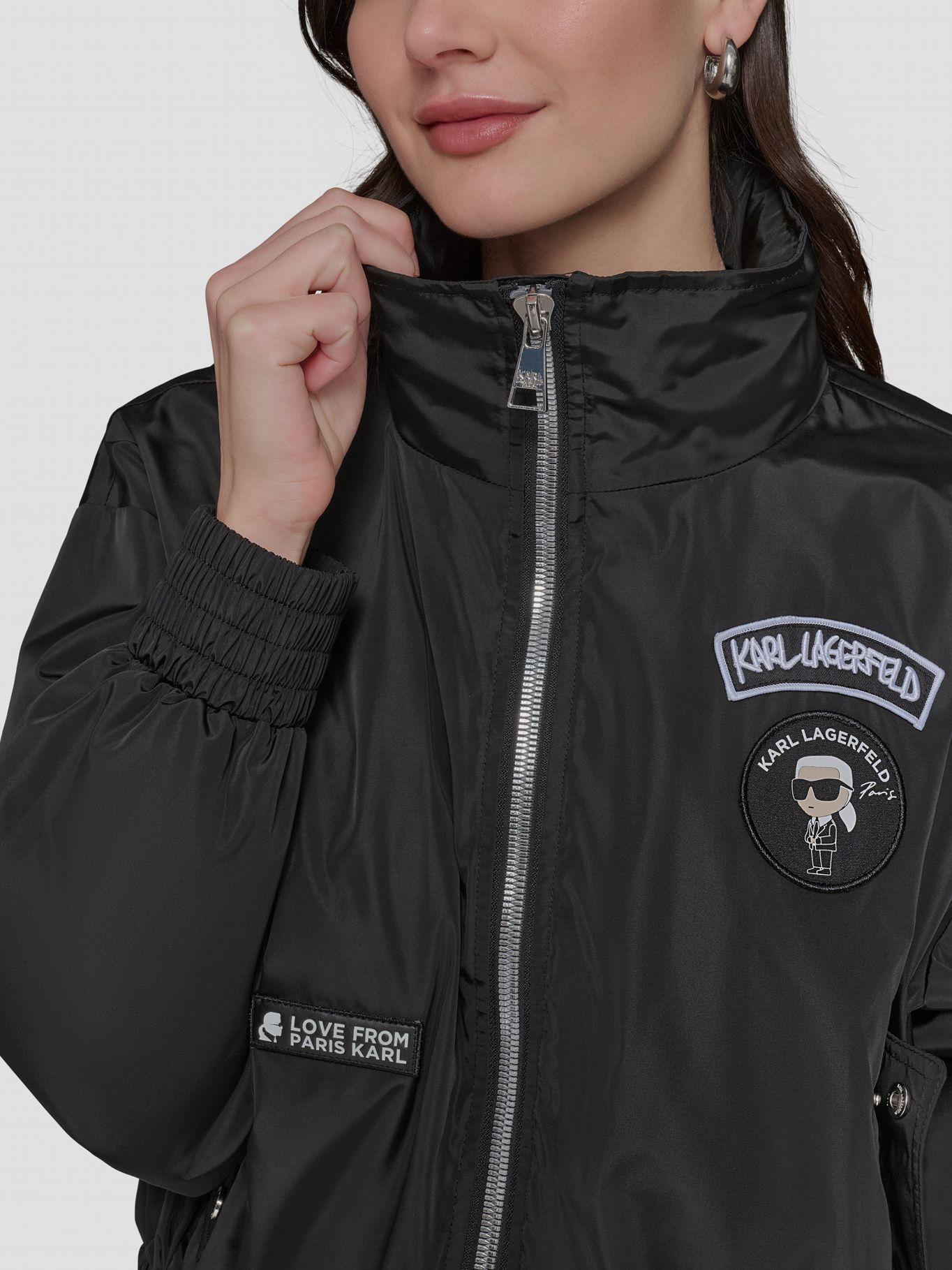 Chaqueta con parches distintivos Negro Karl Lagerfeld-5