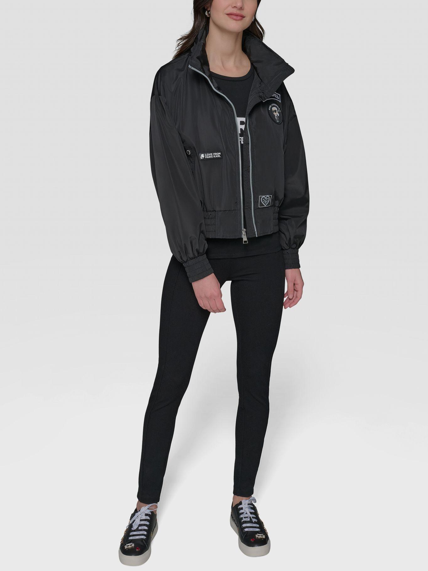 Chaqueta con parches distintivos Negro Karl Lagerfeld-1