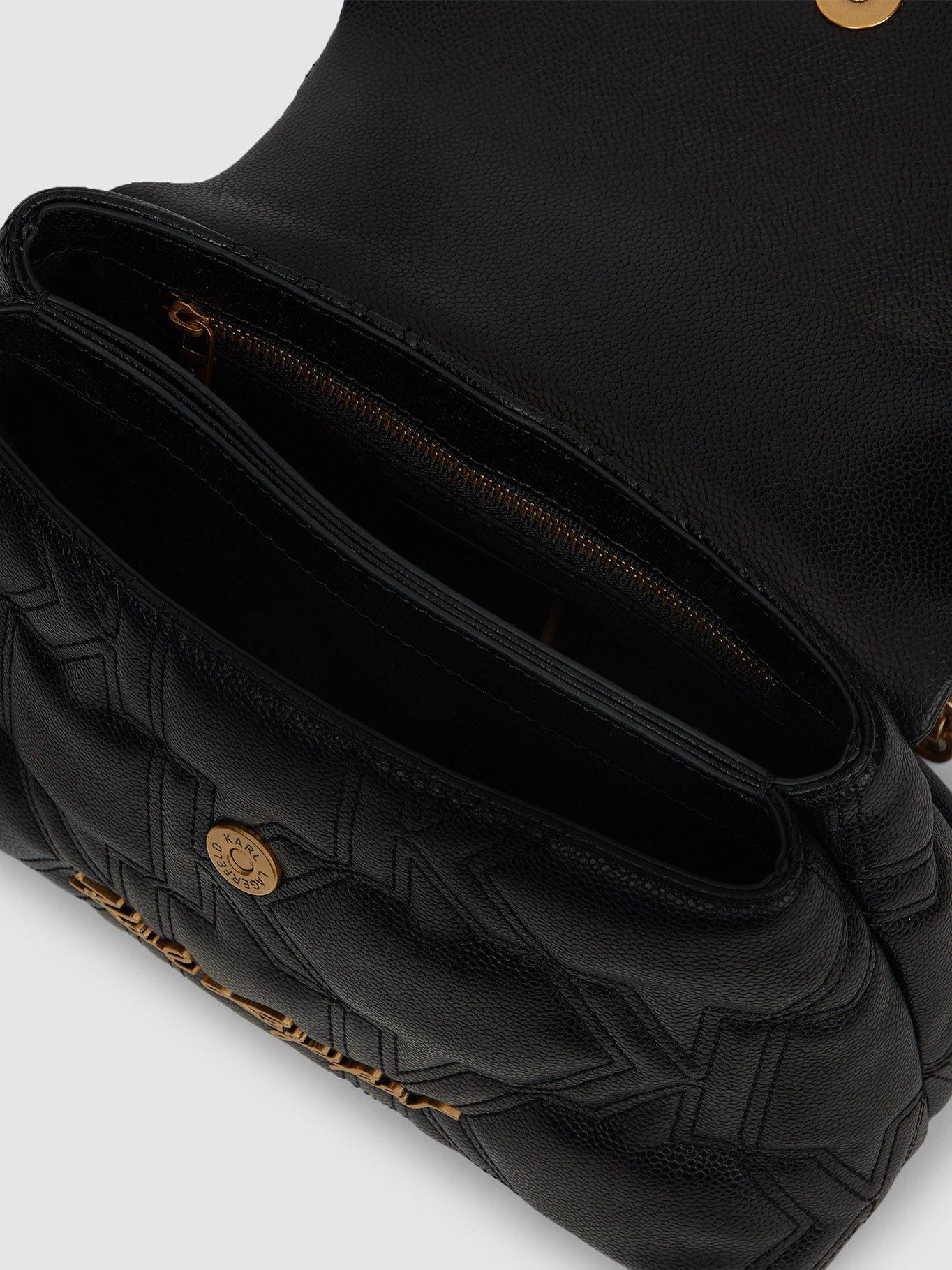 Cartera tote K/Kurl caviar Negro Karl Lagerfeld-2