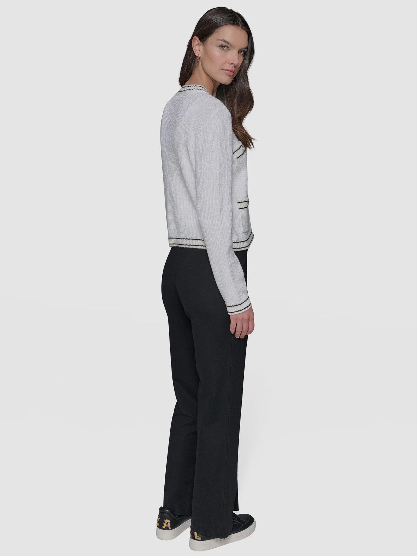 Sweater marled multiple bolsillos Blanco Karl Lagerfeld-2