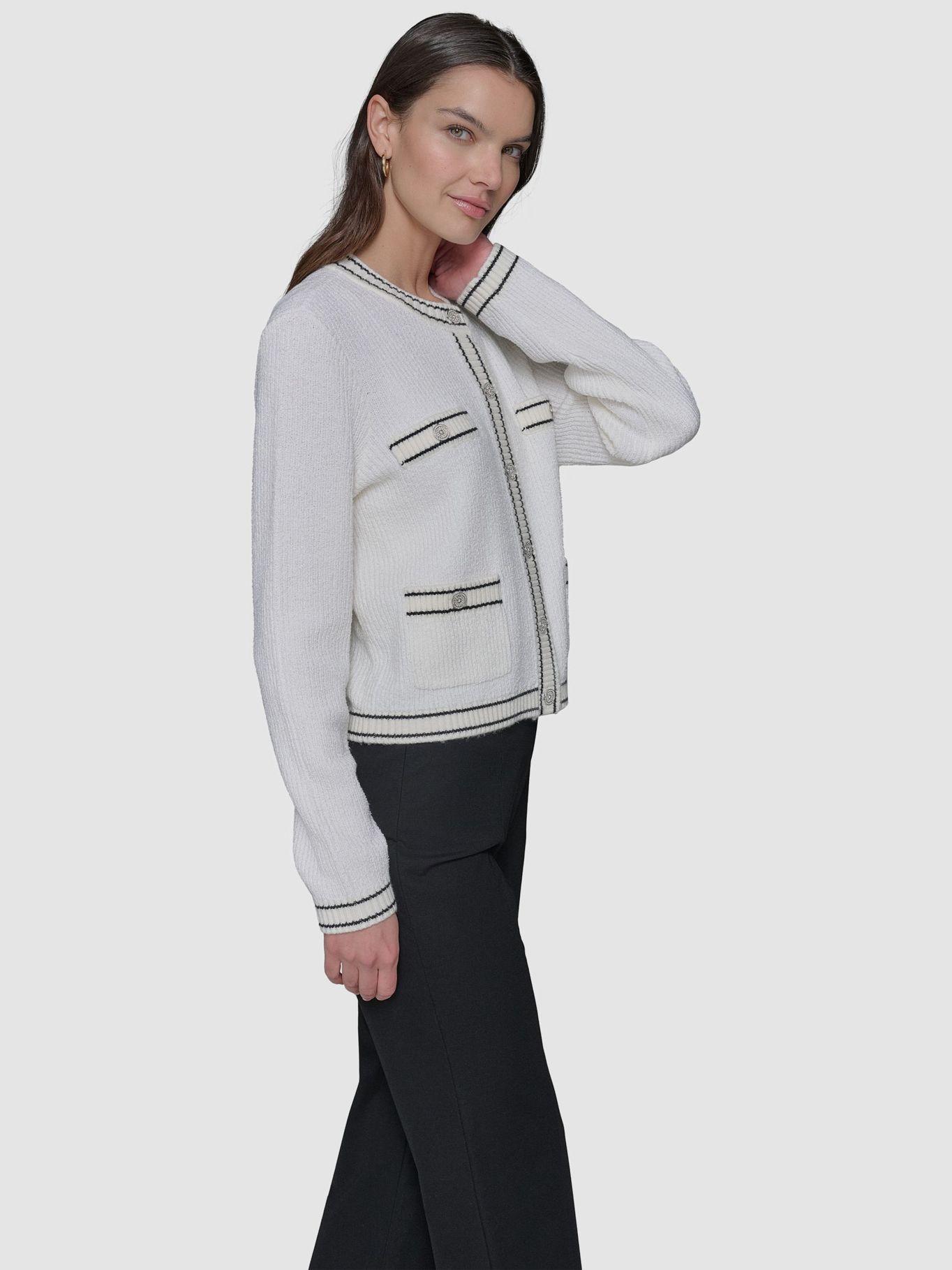 Sweater marled multiple bolsillos Blanco Karl Lagerfeld-4