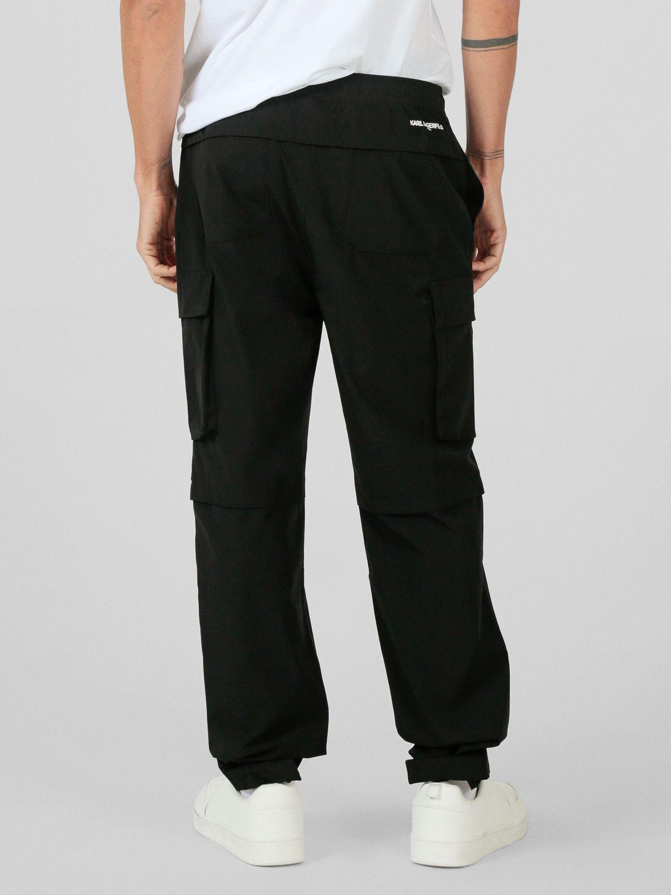 Pantalón cargo de nailon Negro Karl Lagerfeld-2