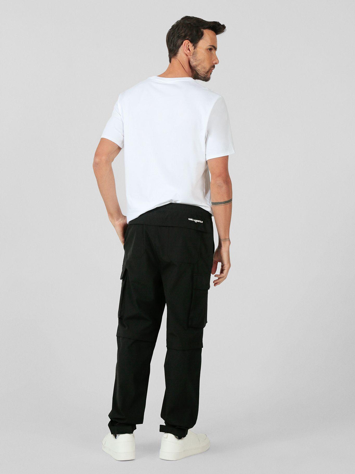 Pantalón cargo de nailon Negro Karl Lagerfeld-3