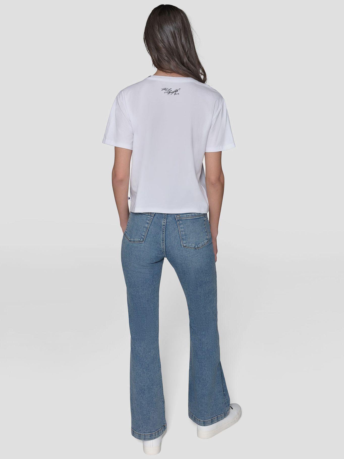Polera con gráfico de mapa urbano Blanco Karl Lagerfeld-2
