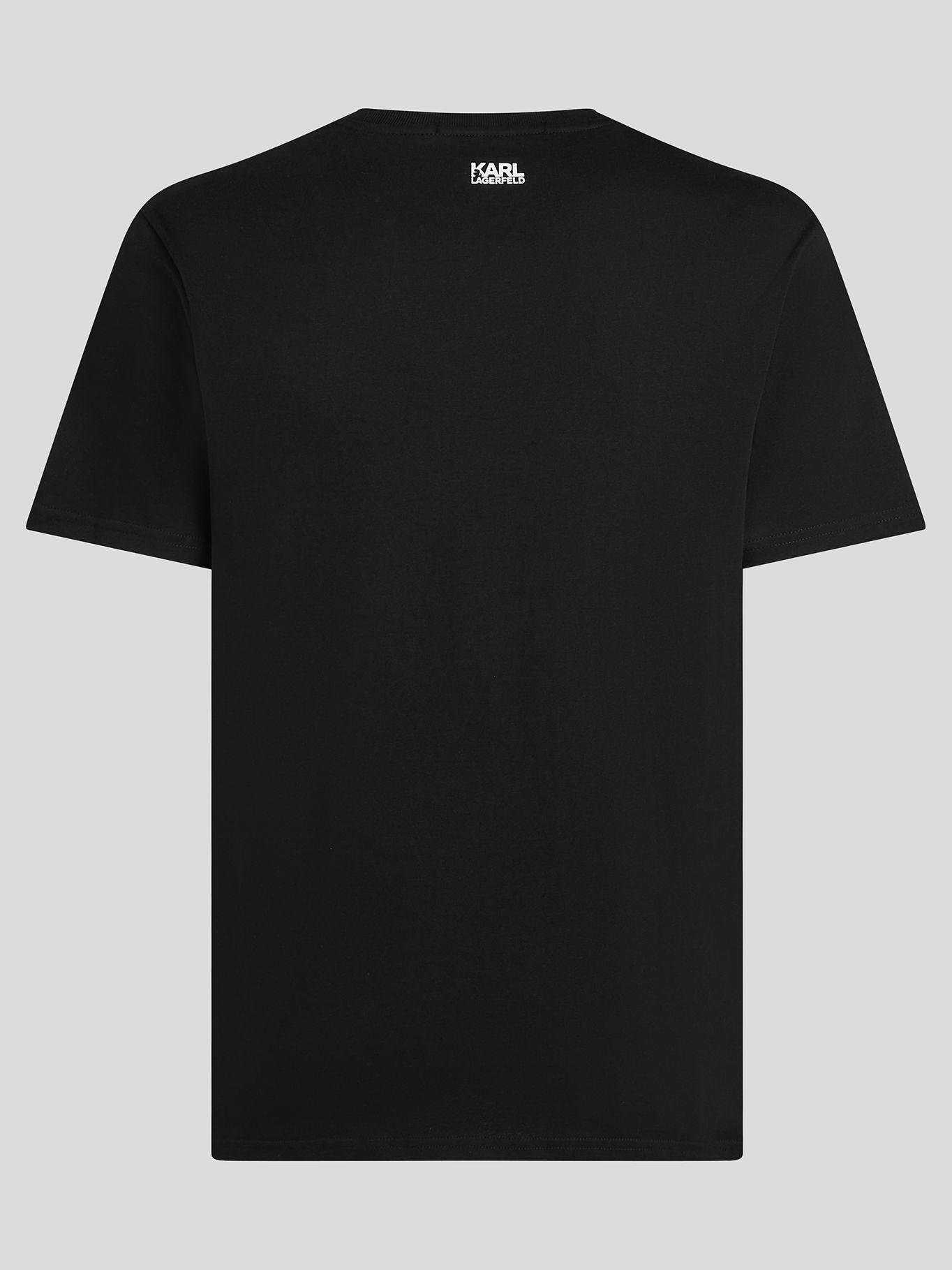 Polera con logo bordado Negro Karl Lagerfeld-1