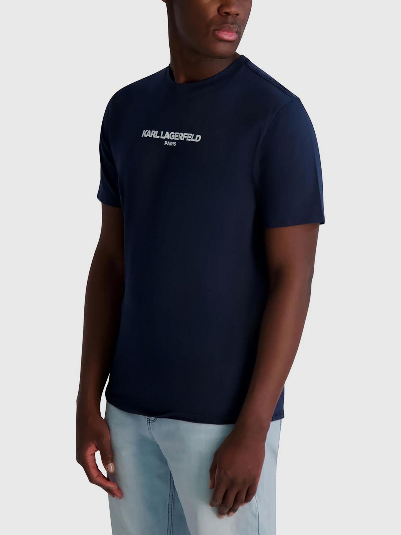 Polera esencial manga corta NBZ Azul Karl Lagerfeld-2